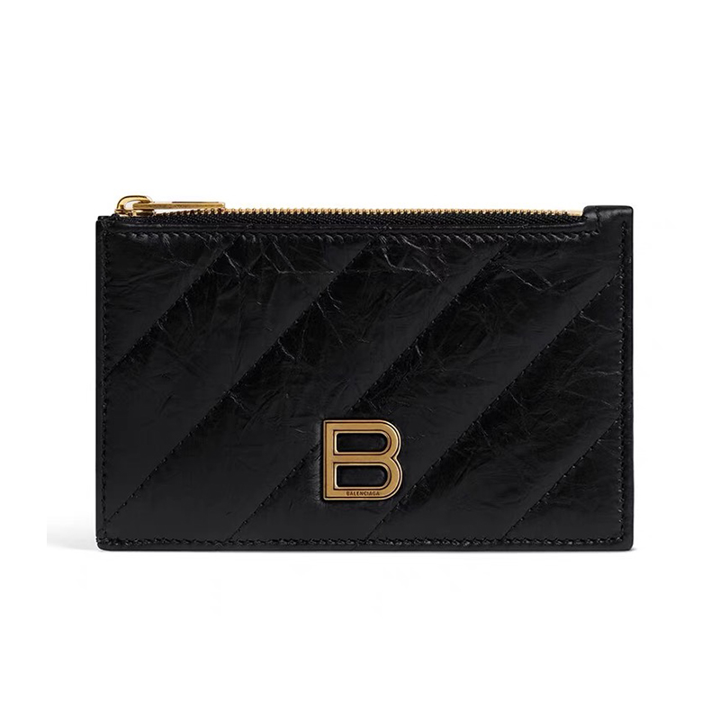 NIGO Balenciaga Women's Retro Old Card Bag Leather Coin Purse Wallet Solid Color Bags #nigo71935