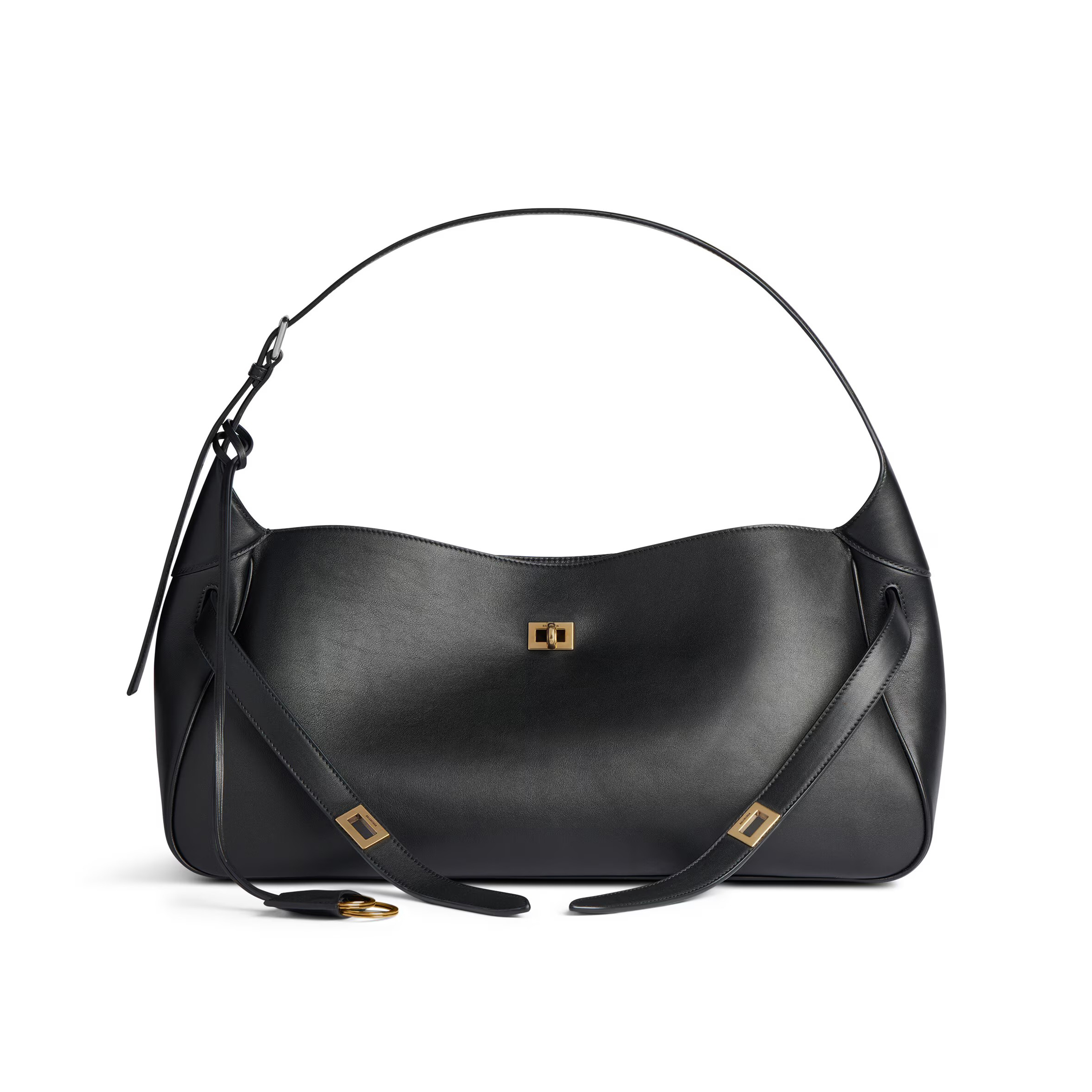 NIGO Balenciaga Women's Bel Air Series Large Leather Handbags Solid Color Casual Shoulder Bag Bags 8057602ABAW1000 Ngvp #nigo9932