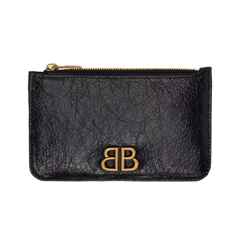 NIGO Balenciaga Women's Retro Old Card Bag Leather Coin Purse Wallet Solid Color Bags #nigo71935
