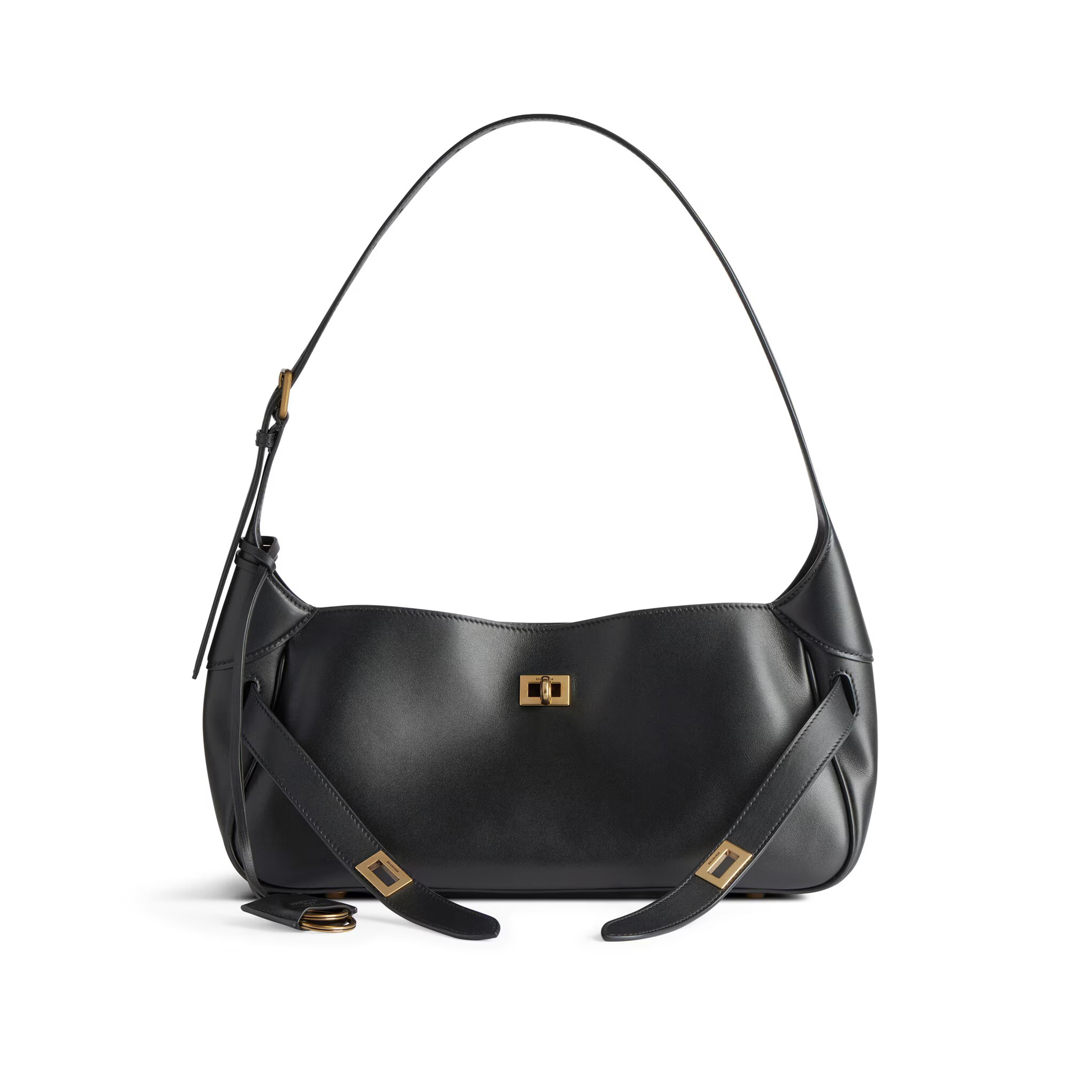 NIGO Balenciaga Women's Bel Air Series Leather Shoulder Bag Small Solid Color Tote Bag Bags 8106802ABAV1000 Ngvp #nigo9929