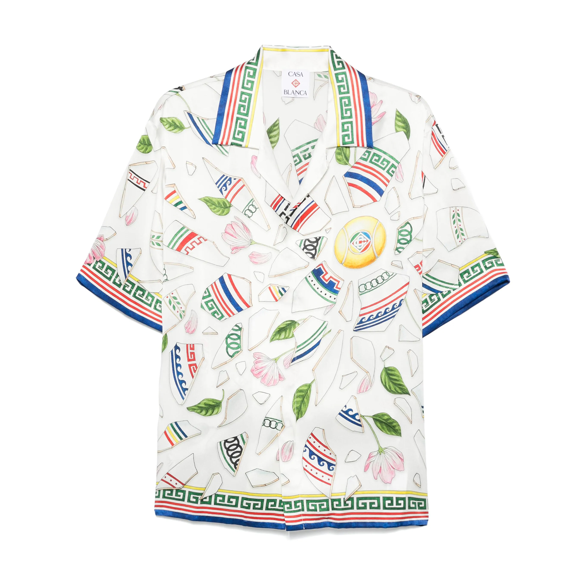 NIGO Casablanca Men's Women's Summer Silk Floral Print Loose Short Sleeved Shirt Casual Drawstring Shorts Ngvp #nigo9927