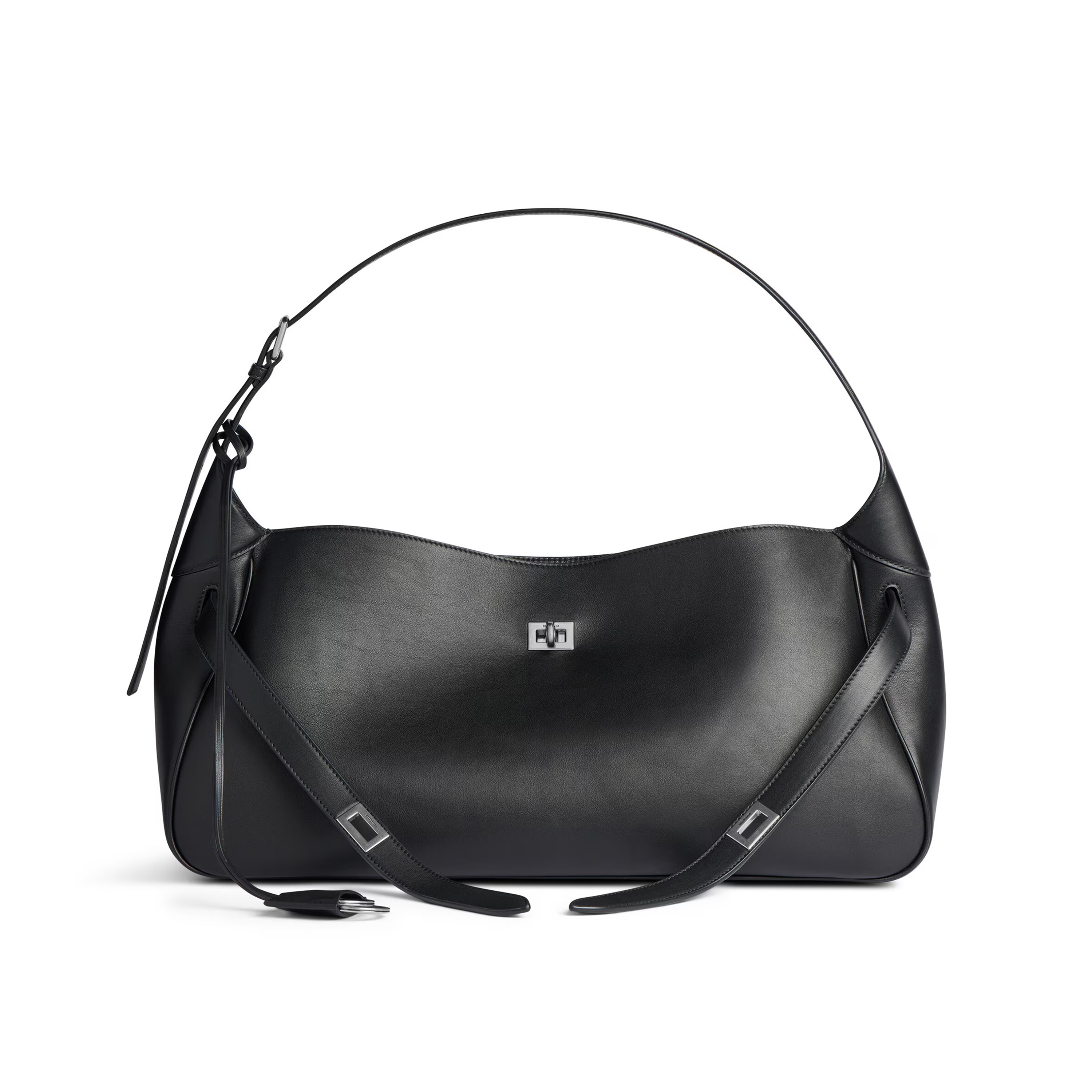 NIGO Balenciaga Women's Bel Air Series Large Leather Handbags Solid Color Casual Shoulder Bag Bags 8057602ABAW1000 Ngvp #nigo9932