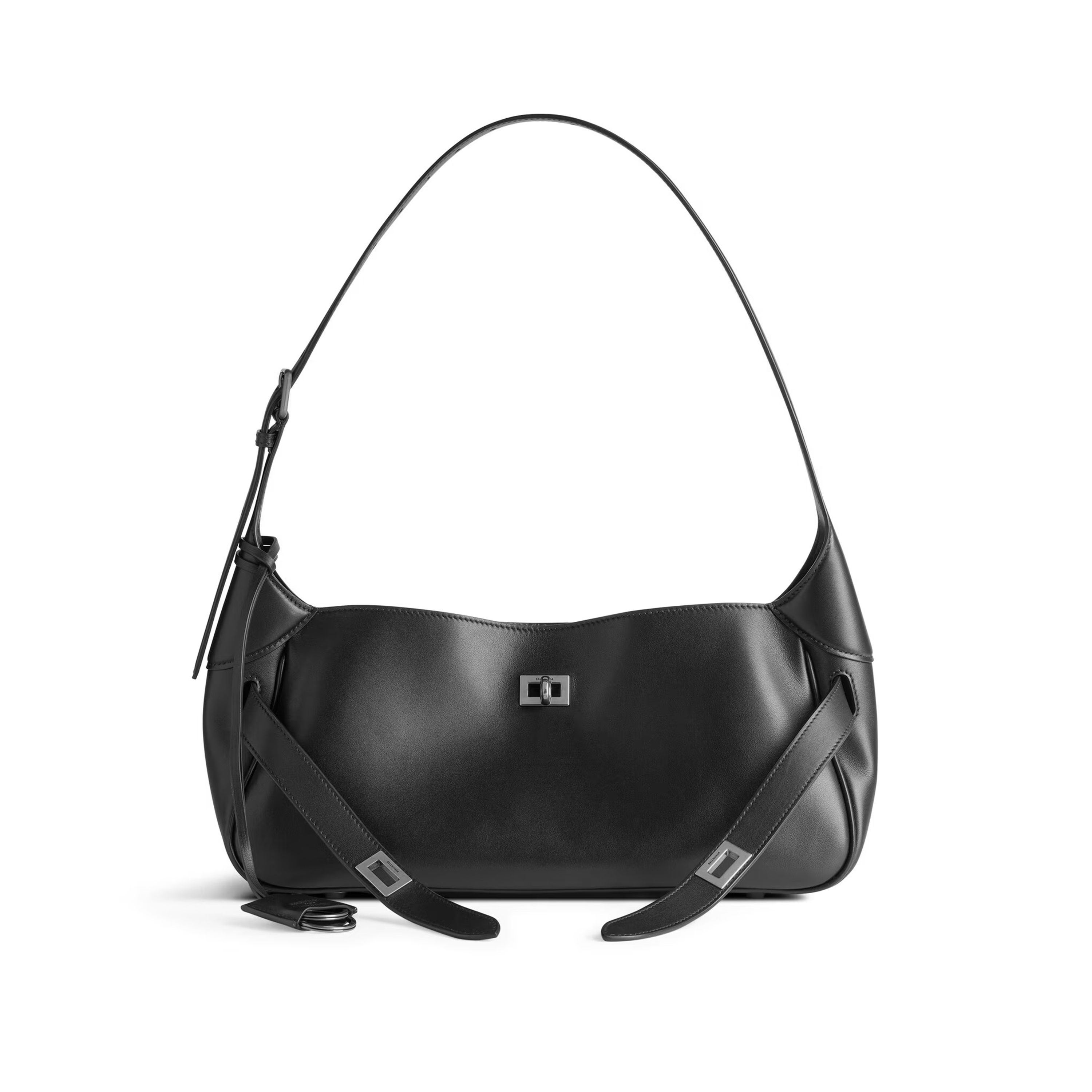 NIGO Balenciaga Women's Bel Air Series Leather Shoulder Bag Small Solid Color Tote Bag Bags 8106802ABAV1000 Ngvp #nigo9929