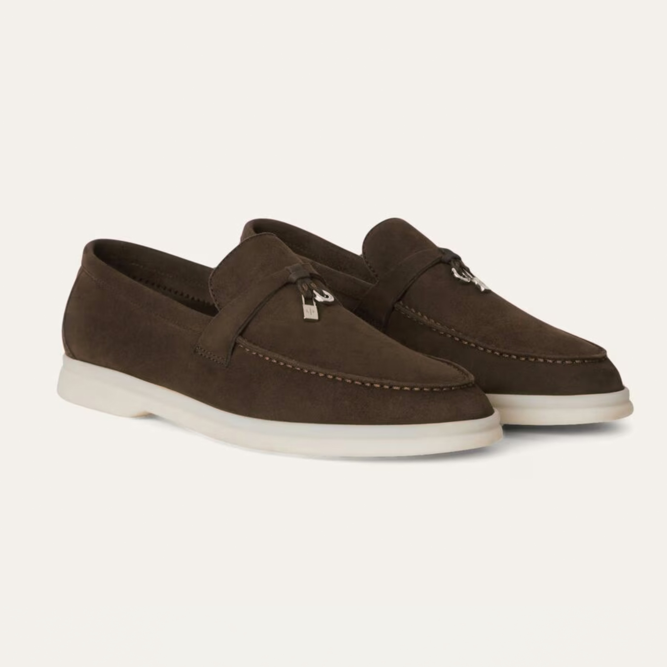 NIGO Loro Piana Summer Charms Walk Women's Moccasin Shoes Suede Cowhide Classic Fashion Casual Loafers #nigo71951