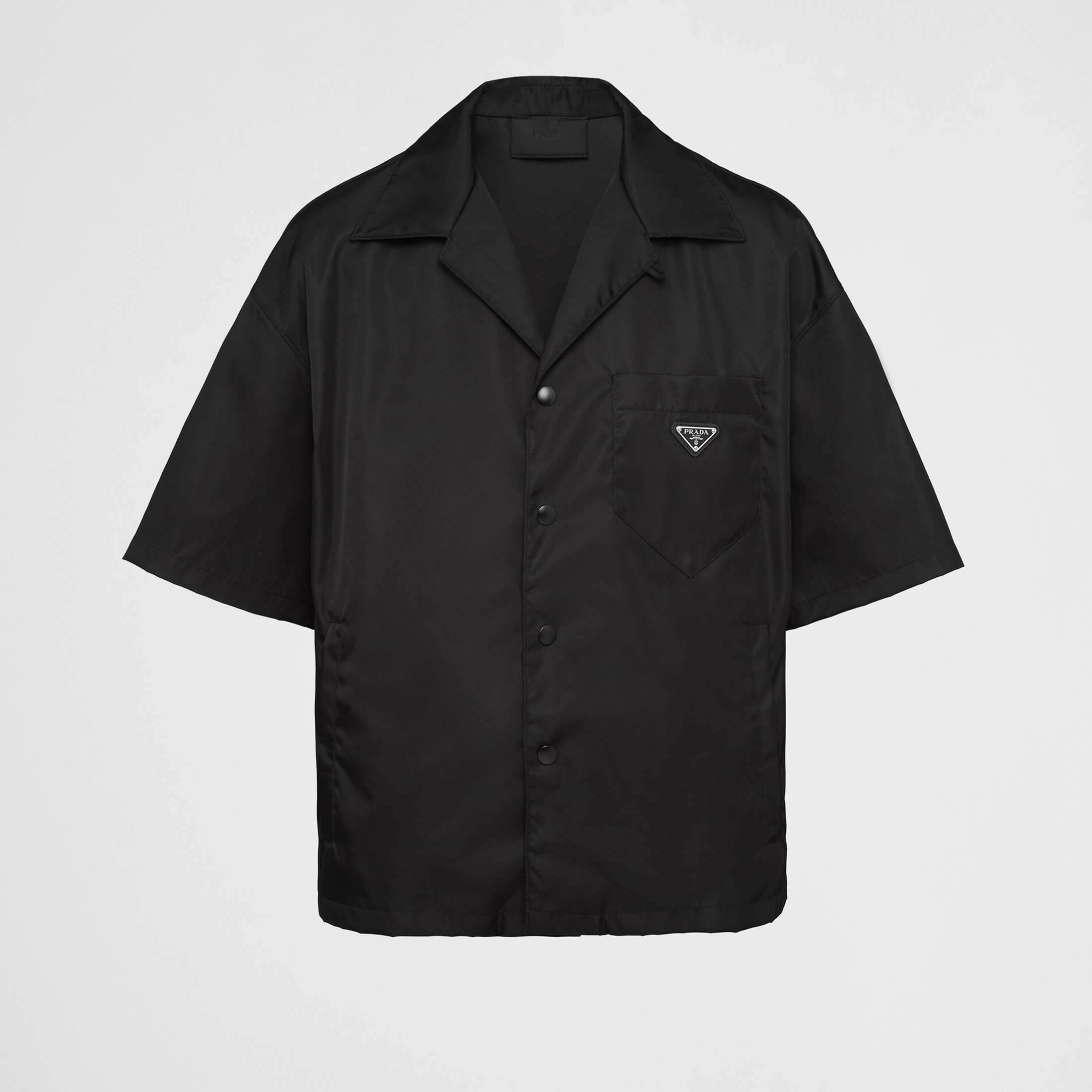 NIGO Prada Re-nylon Short Sleeve Shirt Summer Men's Nylon Short Loose Fit Single-breasted Lapel Short Sleeve T-shirt #nigo71954