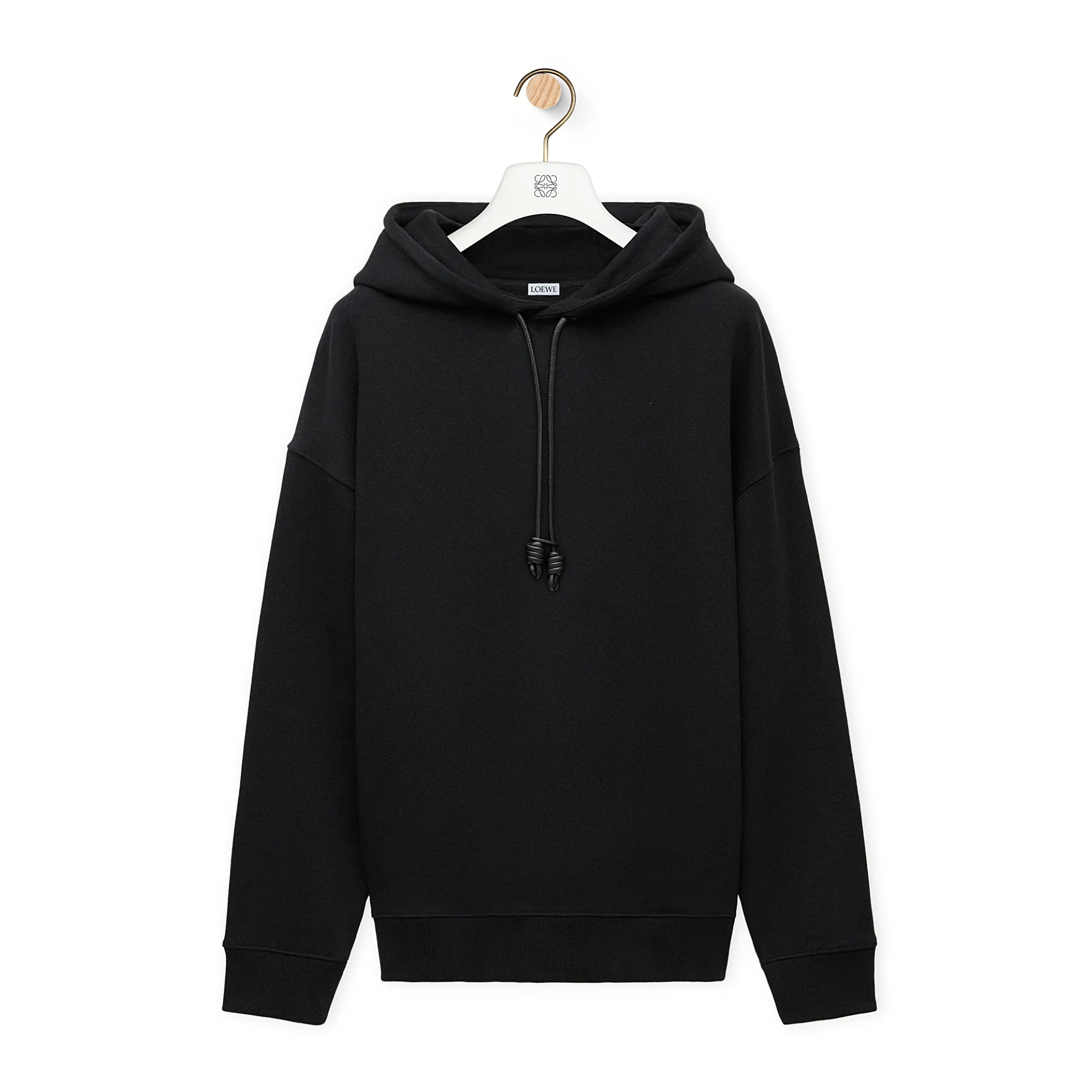 NIGO Loewe Men's Logo Embroidery Spring And Autumn Cotton Loose Solid Color Long Sleeve Pullover Hooded Drawstring Sweatshirt #nigo75195