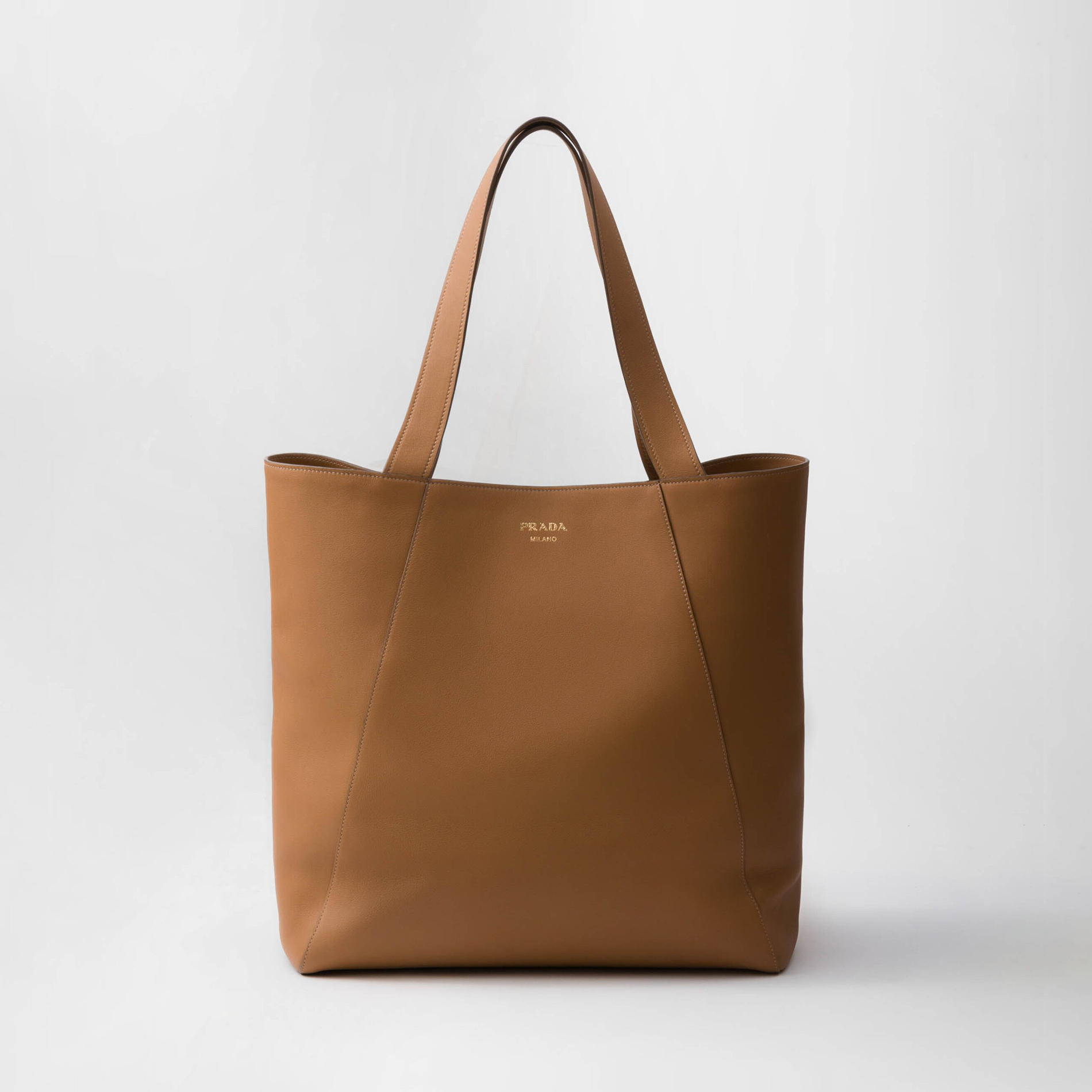 NIGO Prada Men's Letter Logo Printed Solid Color Leather Shopping Bag Shoulder Tote Bags #nigo75222