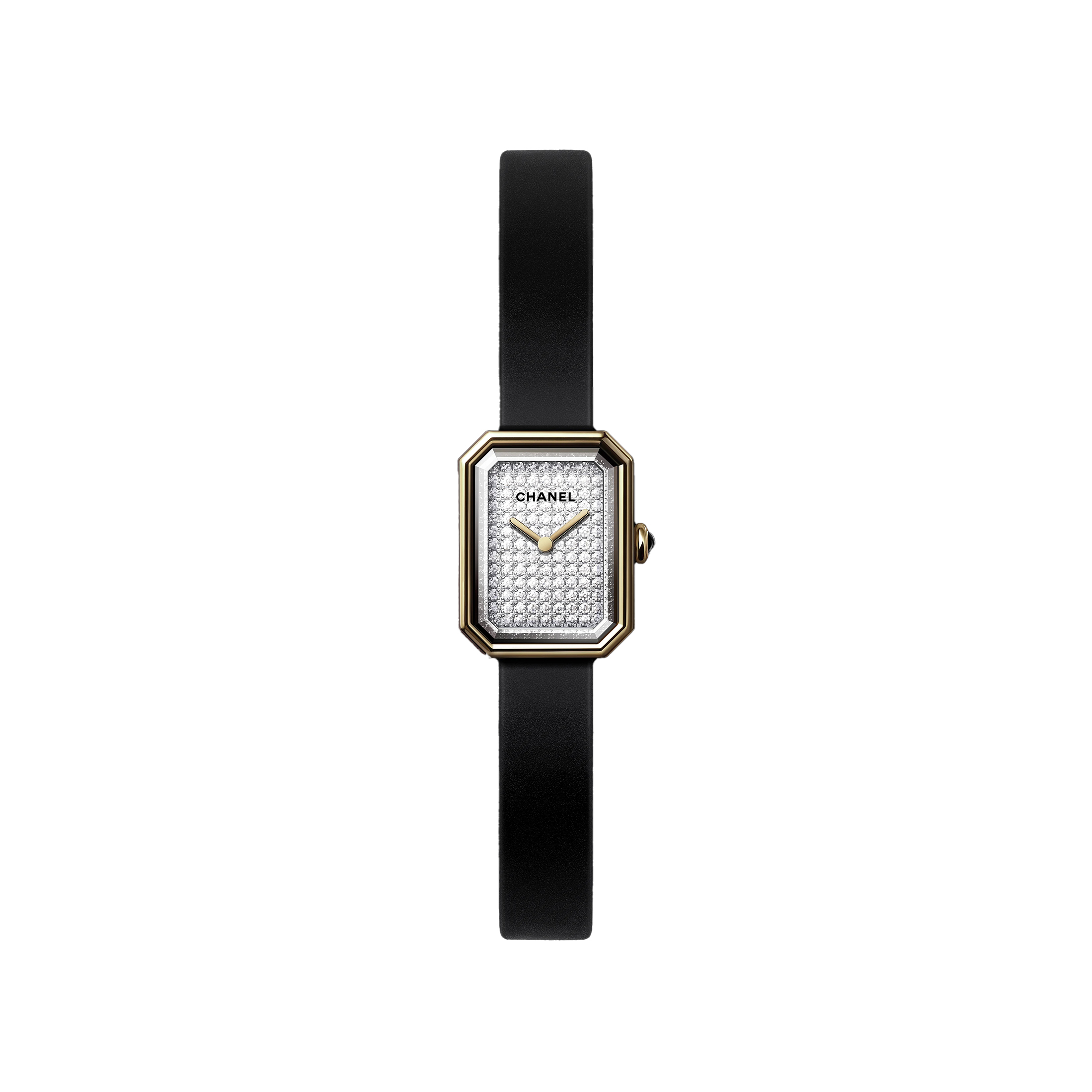 NIGO Chanel Première Ribbon Watch Diamond-set Dial Temperament Fashionable And Elegant Watch Black Dial 18k Gold Square Watch Accessories #nigo71955