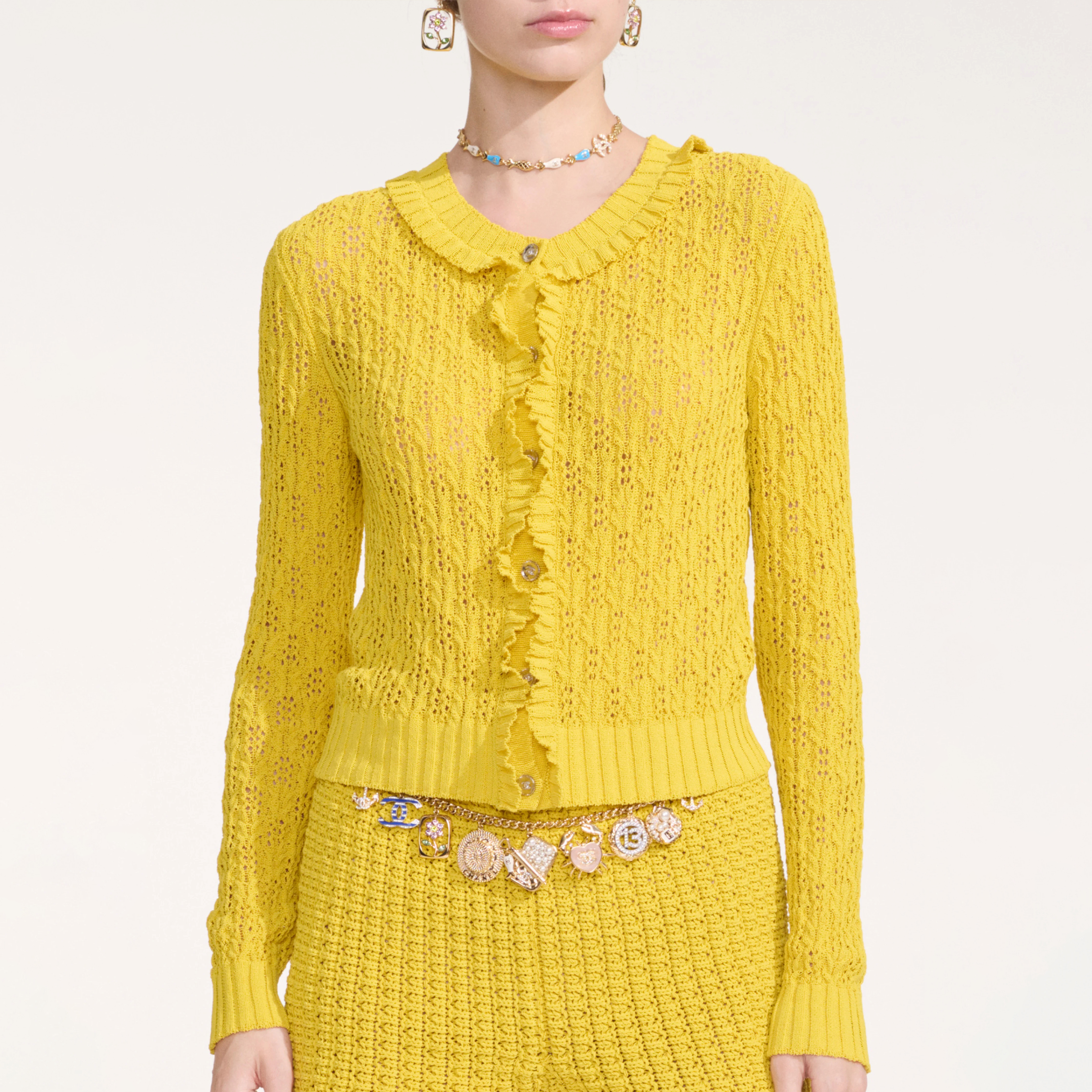 NIGO Chanel Women's Spring, Autumn And Winter Cotton Single-Breasted Solid Color Long-Sleeved Knitted Cardigan Ngvp #nigo9941