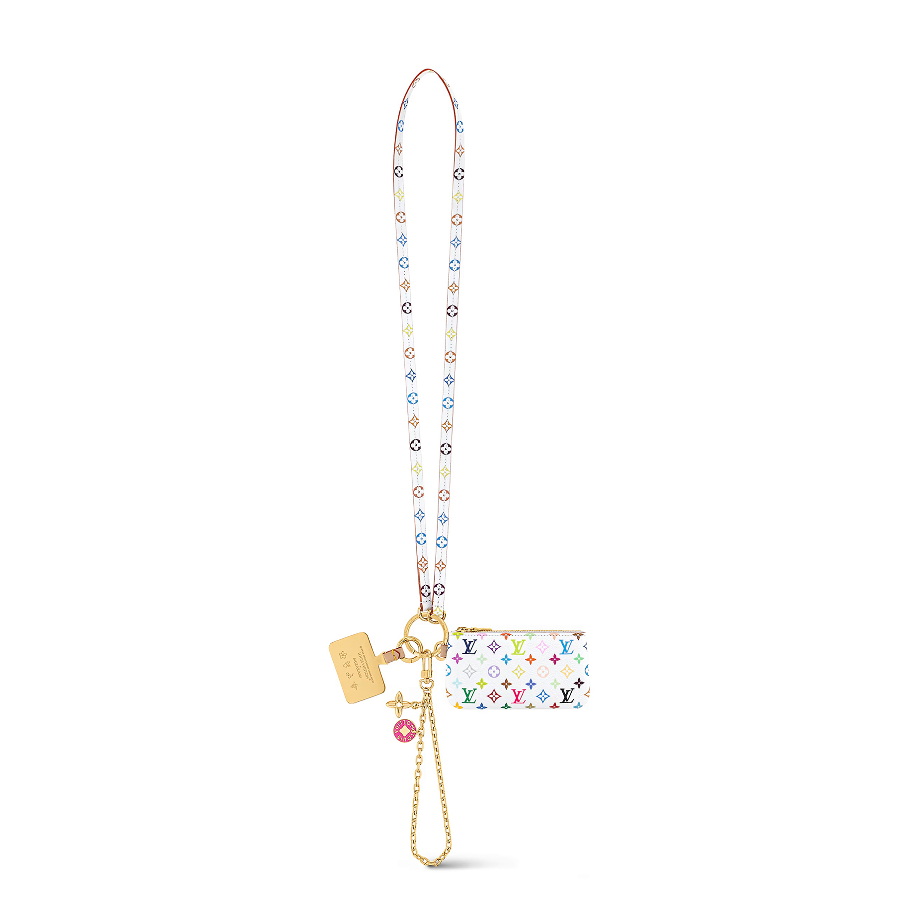 NIGO Louis Vuitton LV x TM Women's Chain Shoulder Strap Colorful Printed Shoulder Slanting Cell Phone Bag Bags #nigo75244