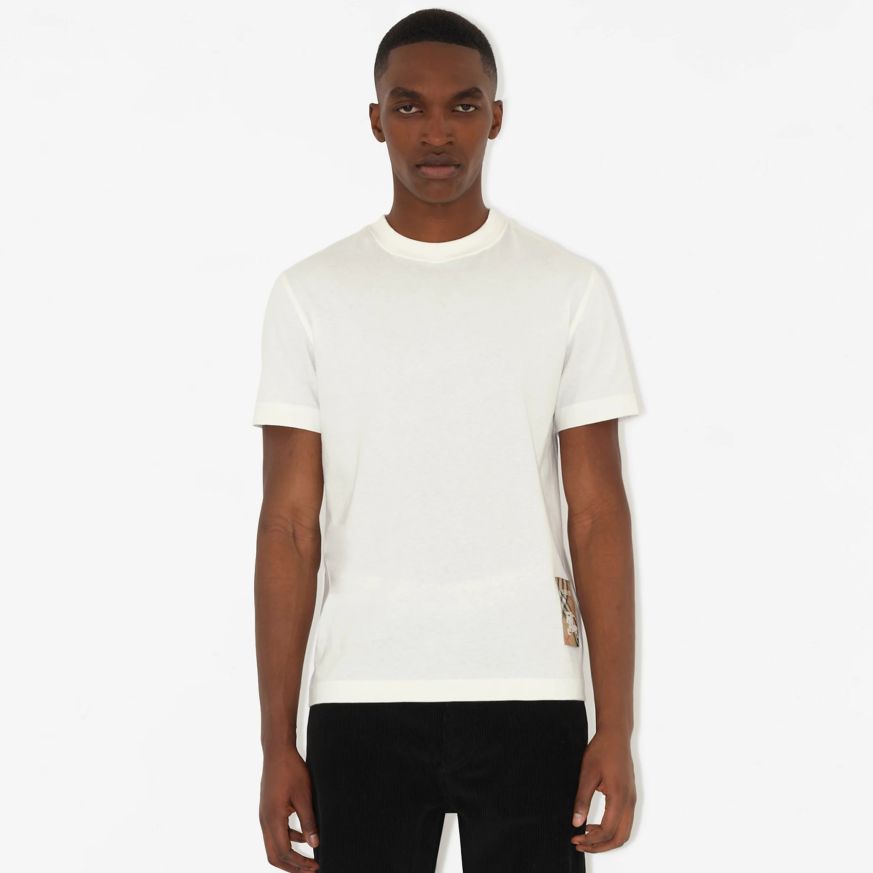 NIGO Burberry Men's Summer Embroidered Logo Round Neck Cotton Short Sleeve T-Shirt #nigo75264