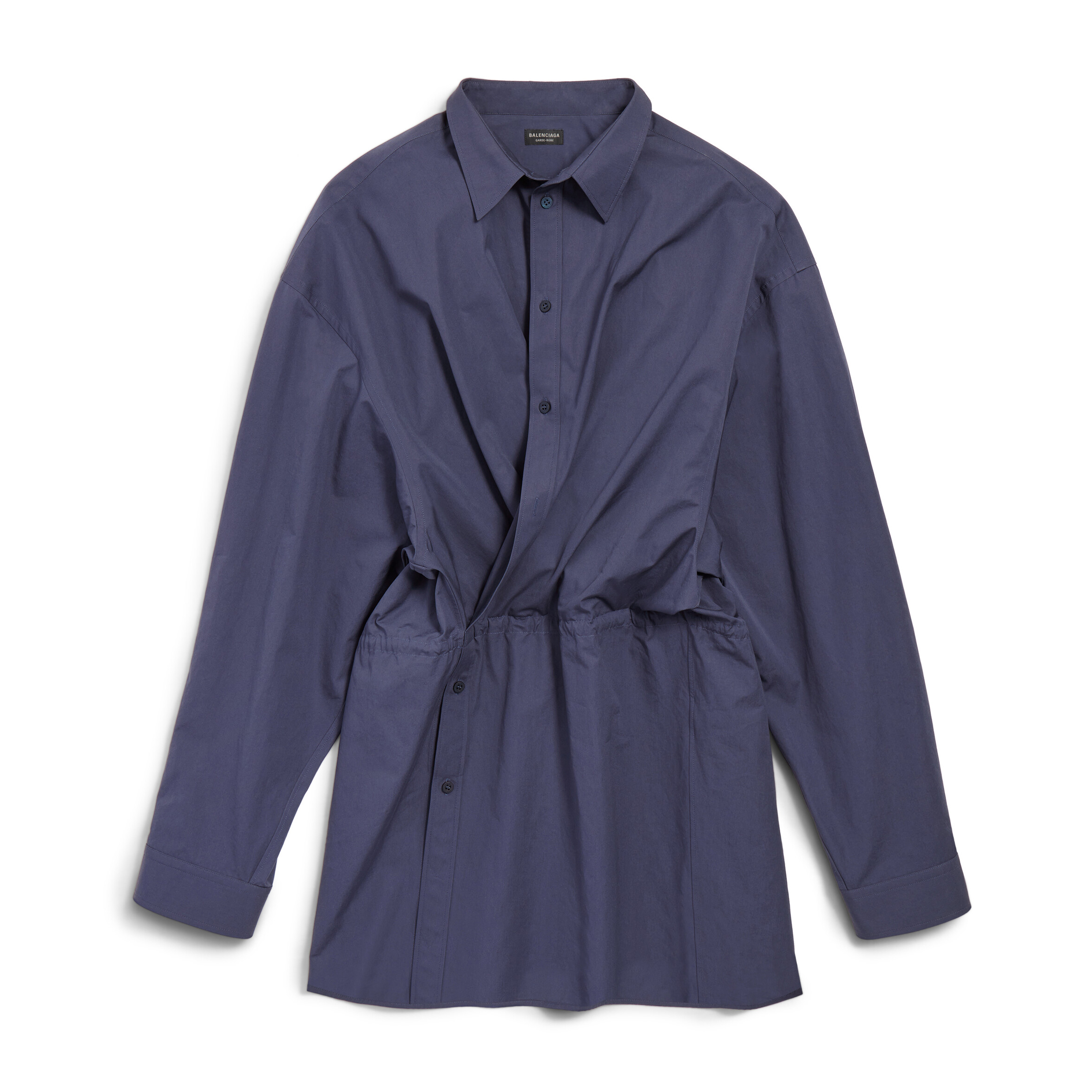 NIGO Balenciaga Women's Spring and Autumn Solid Color Waisted Shirt Neck Regular Fit Long Sleeve Dresses #nigo75261