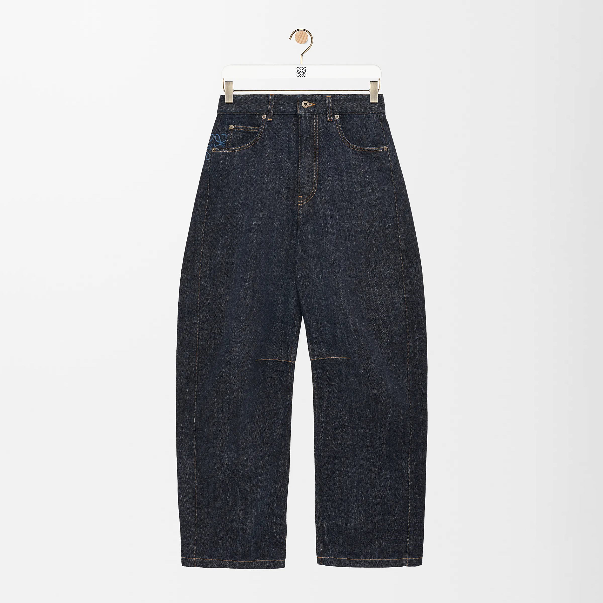 NIGO Loewe Women's Spring & Autumn Solid Color Mid Waist Regular Fit Casual Jeans Pants #nigo75263