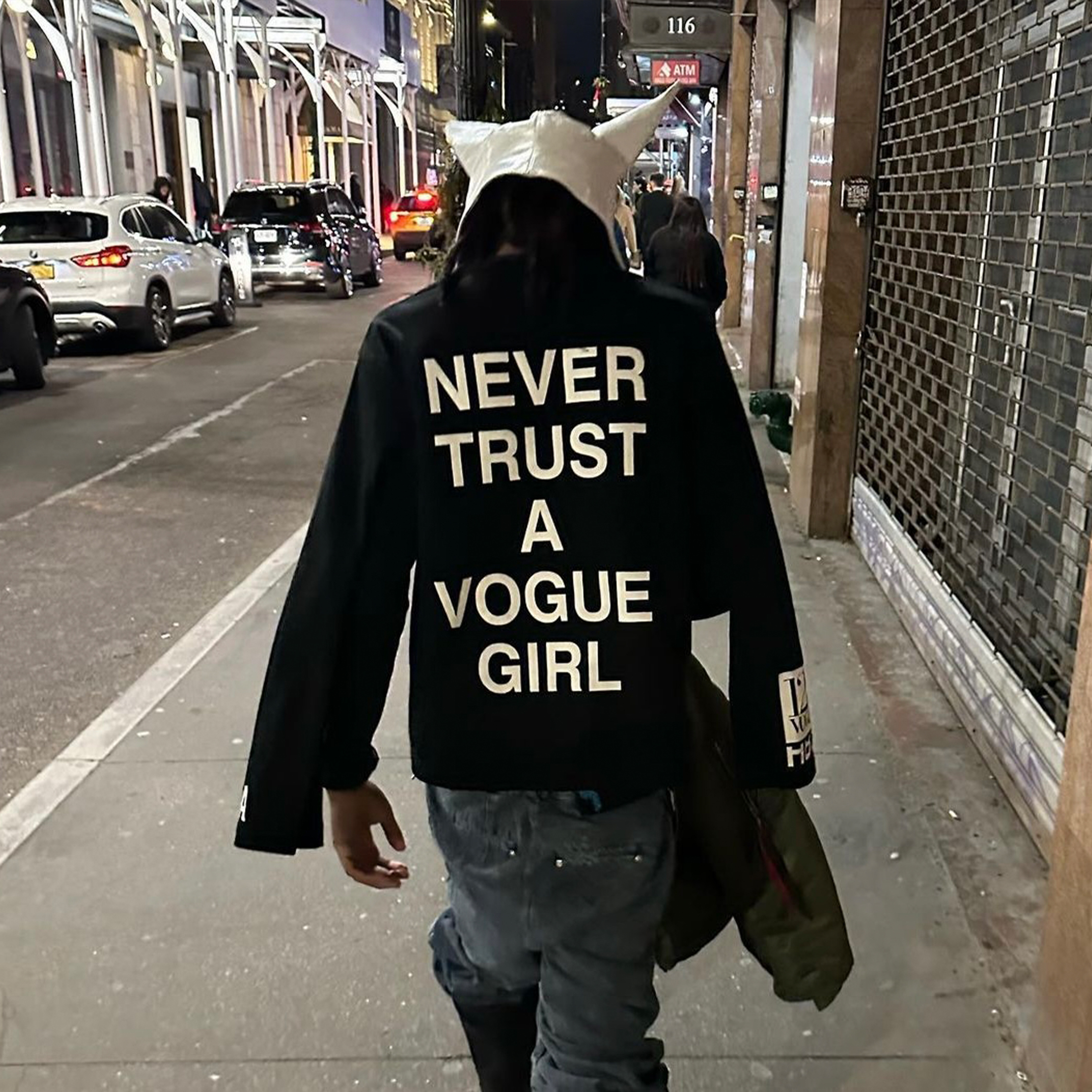 NIGO HOOD BY AIR Men's Retro Printed Letter Oversize Long Sleeve Round Neck T-shirt High Street Spring Summer Versatile Tops Ngvp #nigo9953