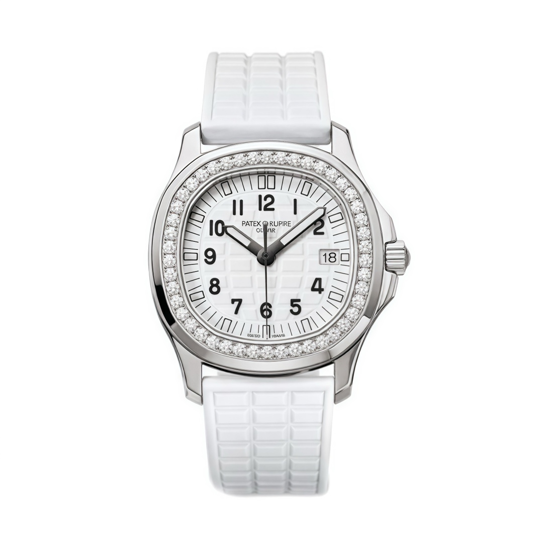 NIGO Patek Philippe Women's Quartz Movement 100 Meter Waterproof White Dial Rubber Strap Watch #nigo75282