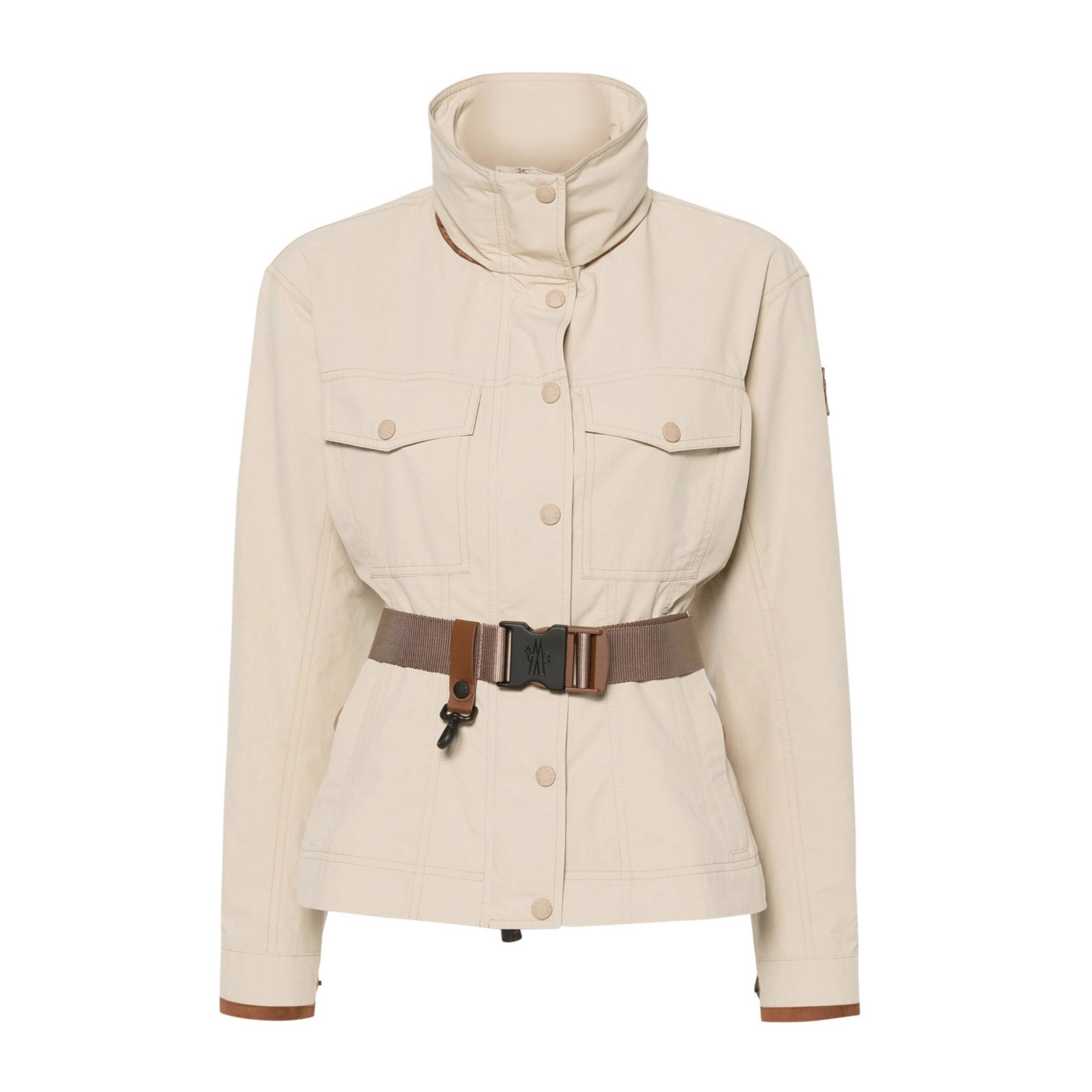 NIGO Moncler Women's Autumn and Winter Solid Color Standing Collar Waistband Zipper Long Sleeve Jacket #nigo75283