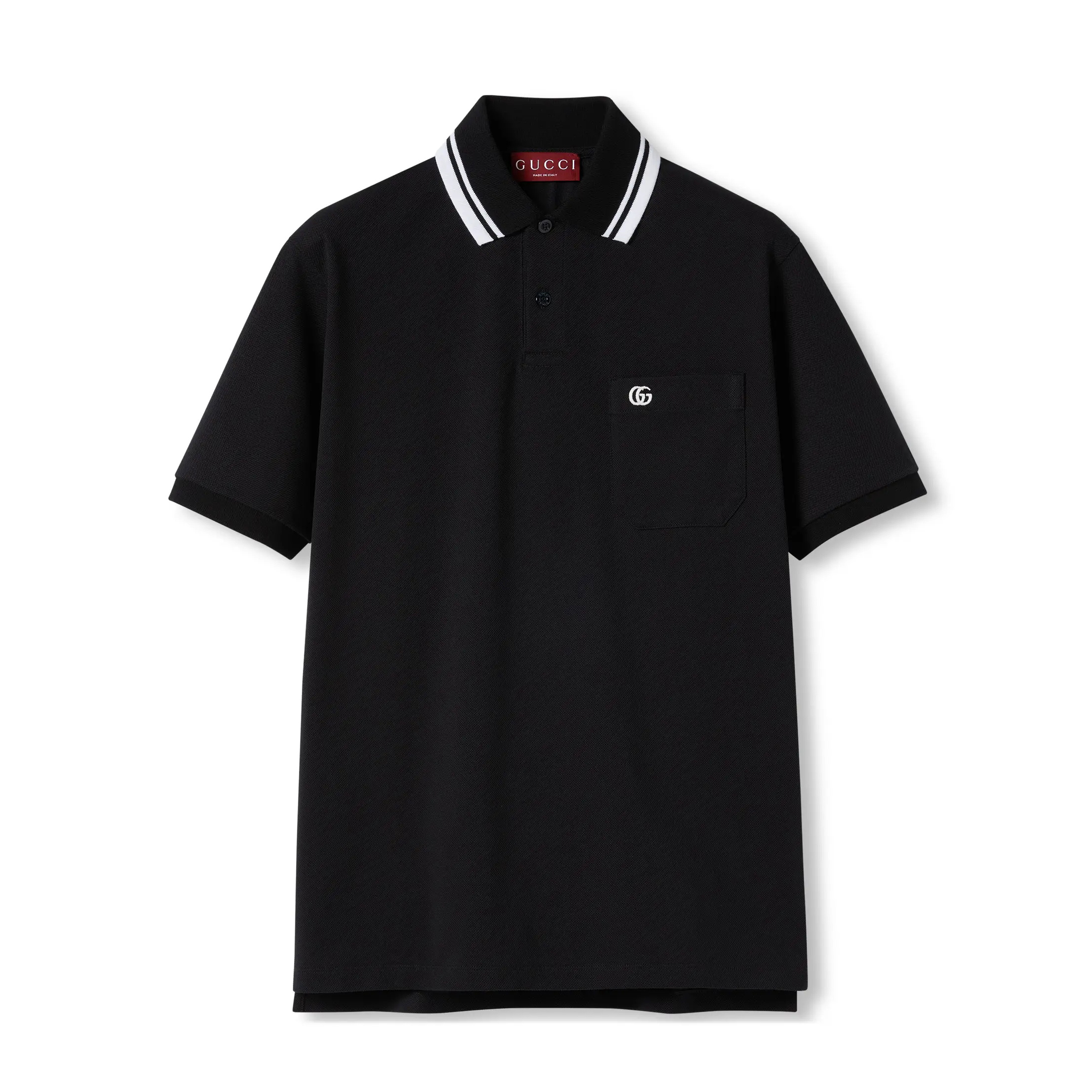 NIGO Gucci Men's Summer Striped Lapel Solid Color Straight Cotton Polo Shirt Short Sleeve T-Shirt #nigo75296