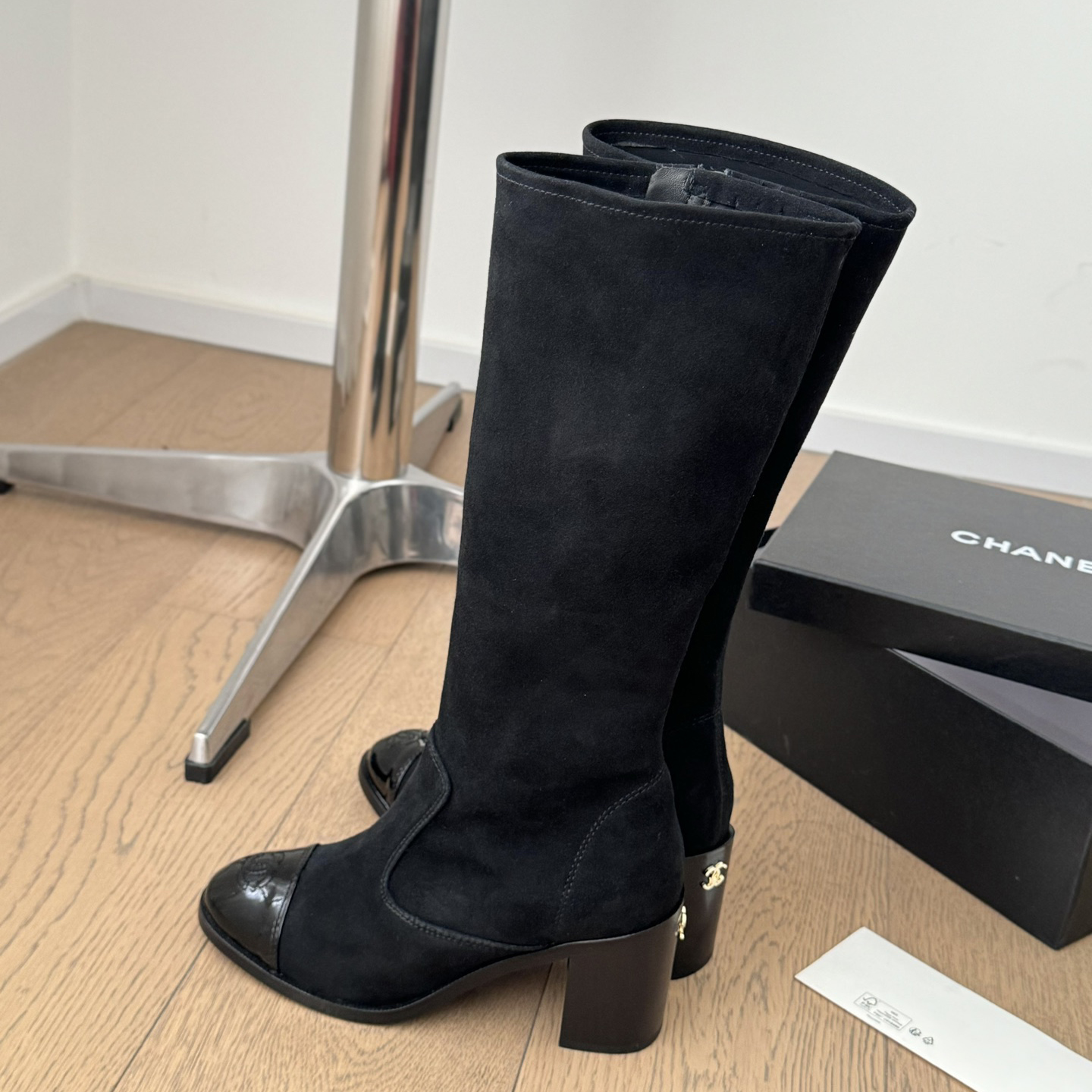 NIGO Chanel Women's Autumn and Winter Solid Color Suede Leather Thigh High Boots Short Boots Shoes #nigo75322