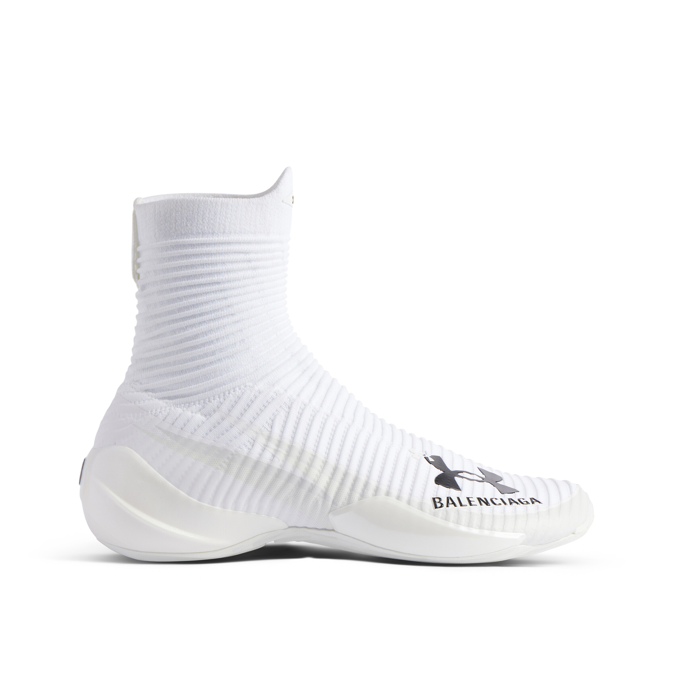 NIGO Balenciaga Under Armour® Hyper Men's and Women's Solid Color Knit High Top Sneakers Shoes #nigo75328