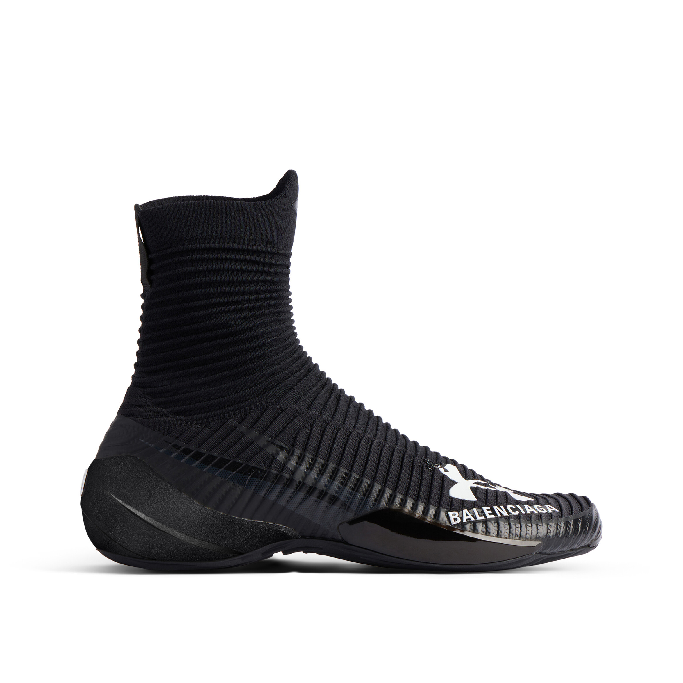 NIGO Balenciaga Under Armour® Hyper Men's and Women's Solid Color Knit High Top Sneakers Shoes #nigo75328