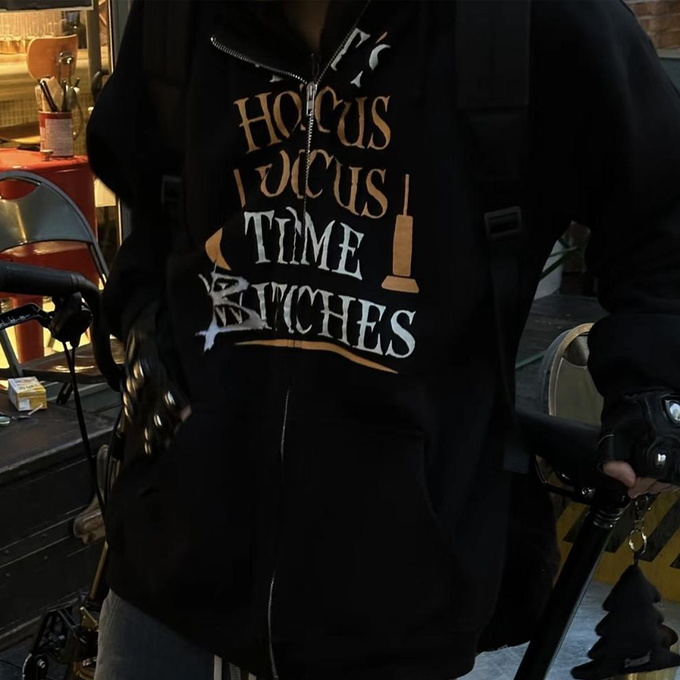 NIGO Vetements Men's Spring And Autumn Dark Style Letter Print Hooded Jacket Sweatshirt Loose High Street Trend Hooded Zipper Jacket Ngvp #nigo9974