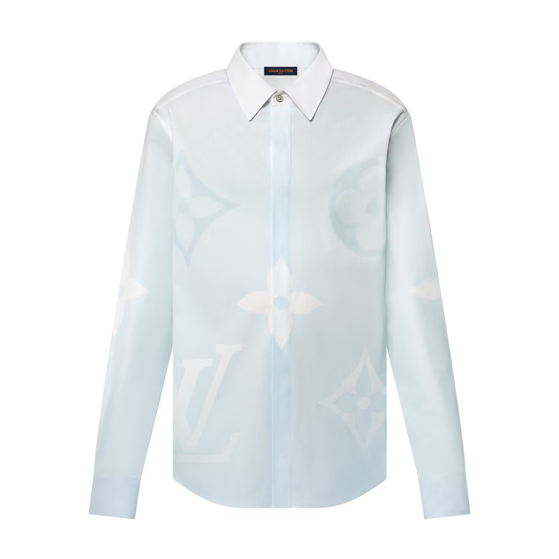 NIGO Louis Vuitton Men's Summer Gradient Print Lapel Single Breasted Long Sleeve Shirt #nigo75331