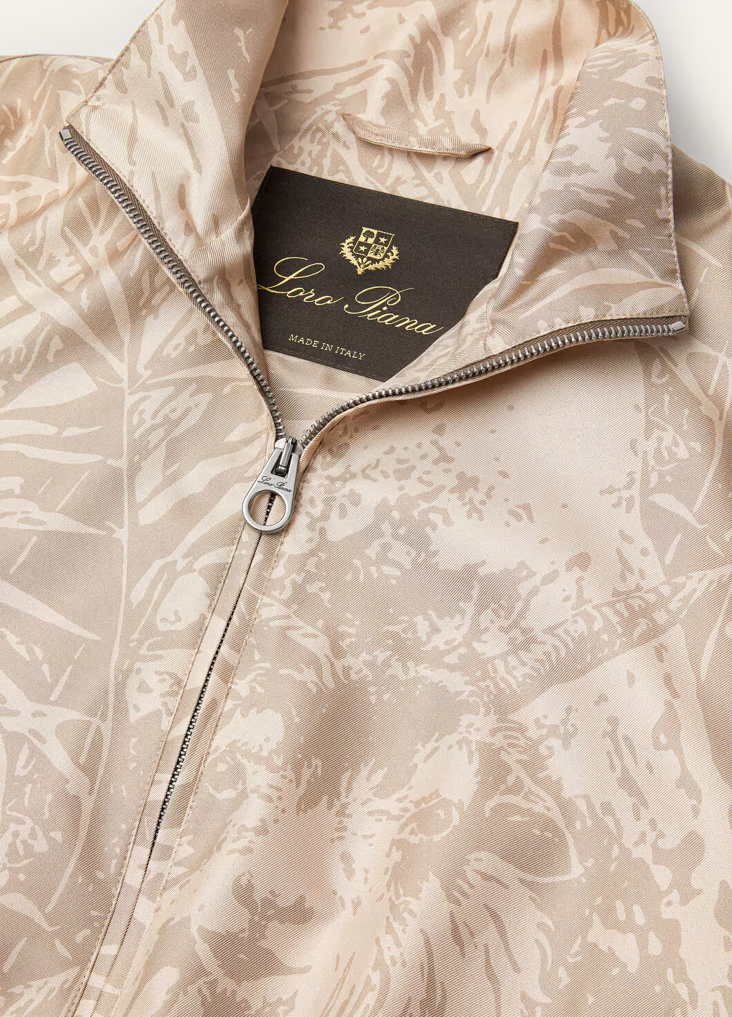 NIGO Loro Piana Women's Spring And Autumn Floral Print Stand Collar Zipper Long Sleeve Bomber Aviator Jacket Ngvp #nigo9963