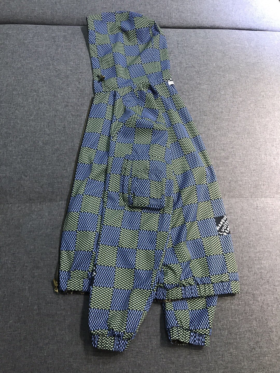 NIGO Louis Vuitton Men's Spring and Autumn Plaid Reversible Windproof Hooded Zipper Long Sleeve Jacket #nigo75341