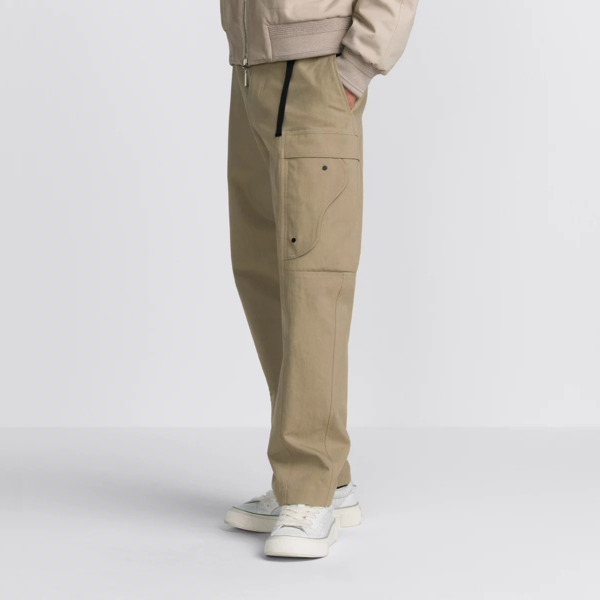 NIGO Dior Men's Spring and Autumn Solid Color Zipper High Waist Straight Casual Pants #nigo75344