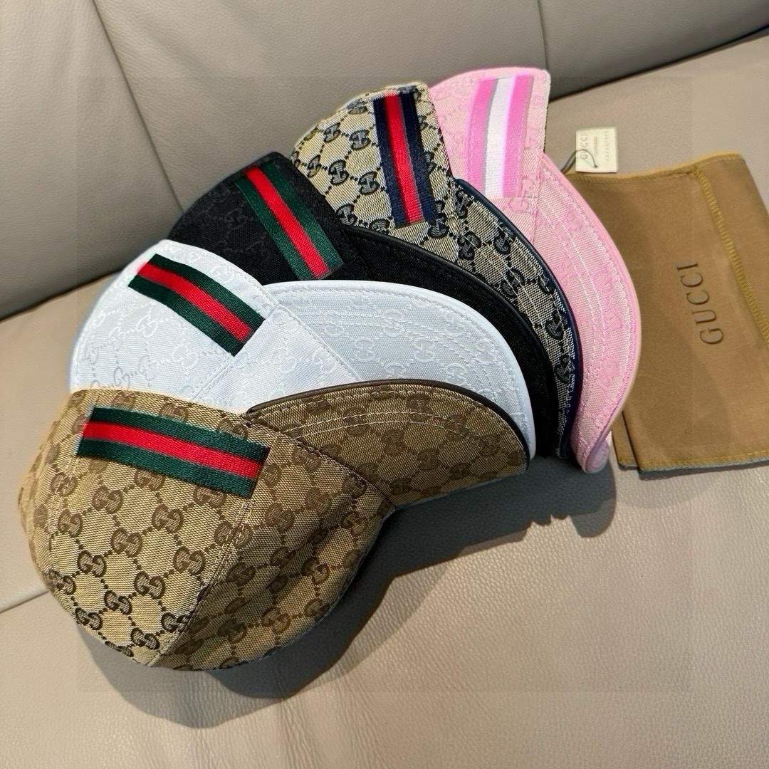 NIGO Gucci Lido Decorative Striped Webbing Gg Canvas Baseball Cap Men Women Fashion Trend Embroidery Versatile Spring And Summer Casual Hats #nigo81113