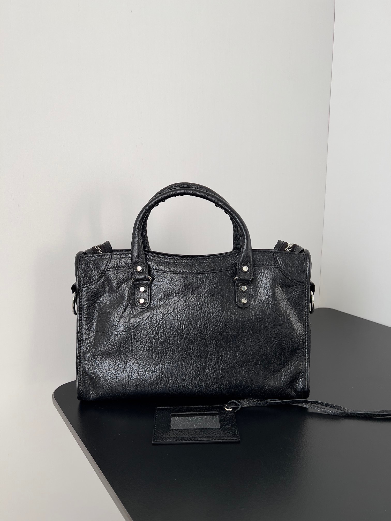 NIGO Balenciaga Men's And Women's Solid Color Zipper Closure Adjustable Detachable Shoulder Strap Goatskin Shoulder Handbag Bag Bags #nigo75368