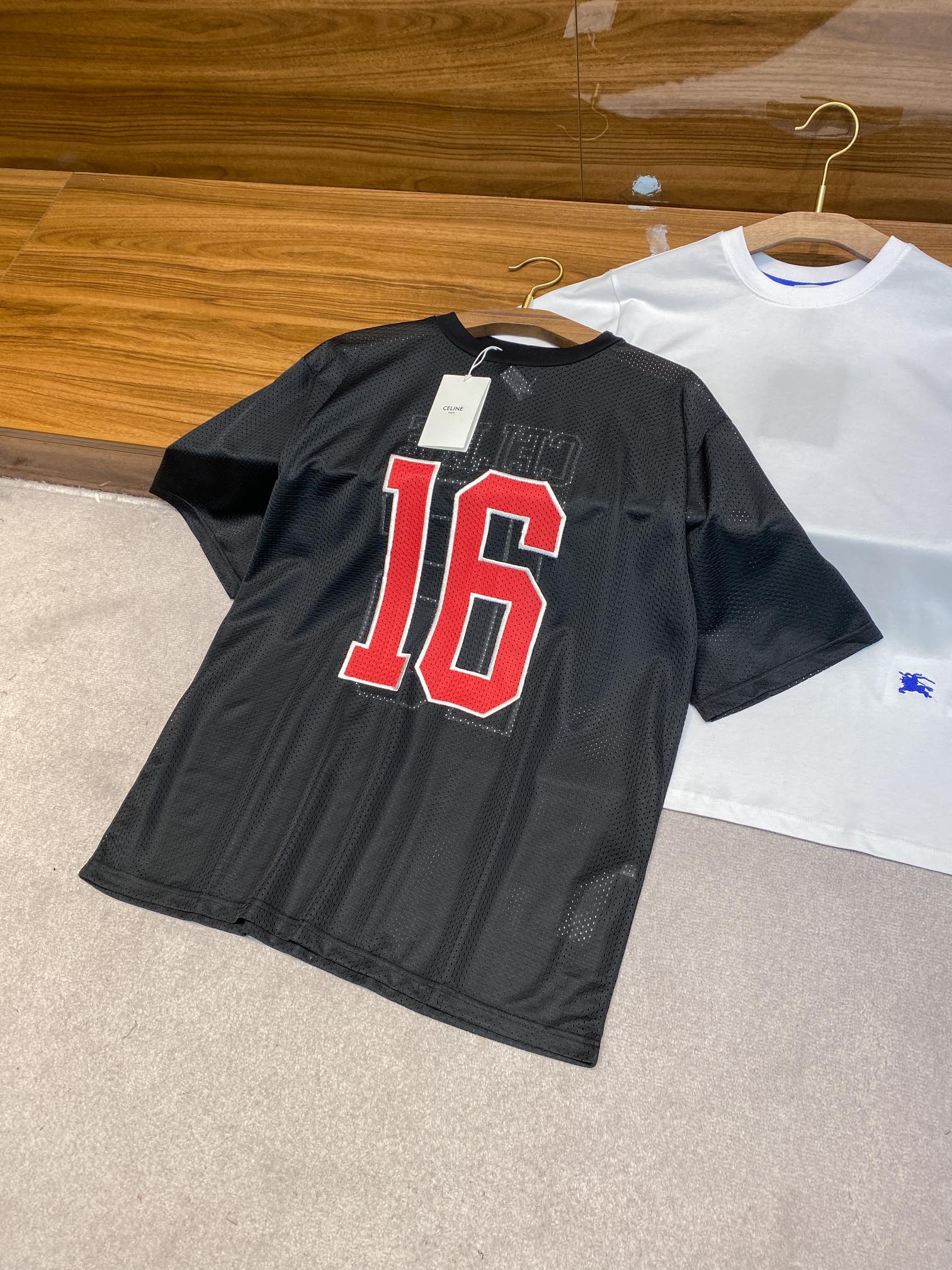 NIGO Celine Men's Summer Solid Color Digital Printed Mesh Fabric Round Neck Short Sleeve T-Shirt #nigo75367