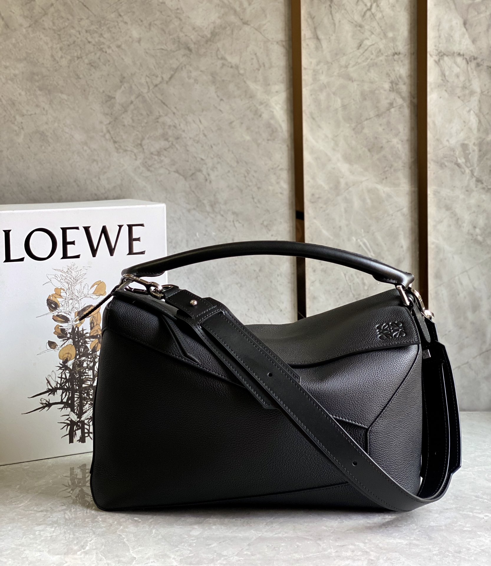 NIGO Loewe Classic Puzzle Cowhide Handbags Men Women Fashion Geometric Casual Temperament Commuter Crossbody Bag Bags #nigo75373