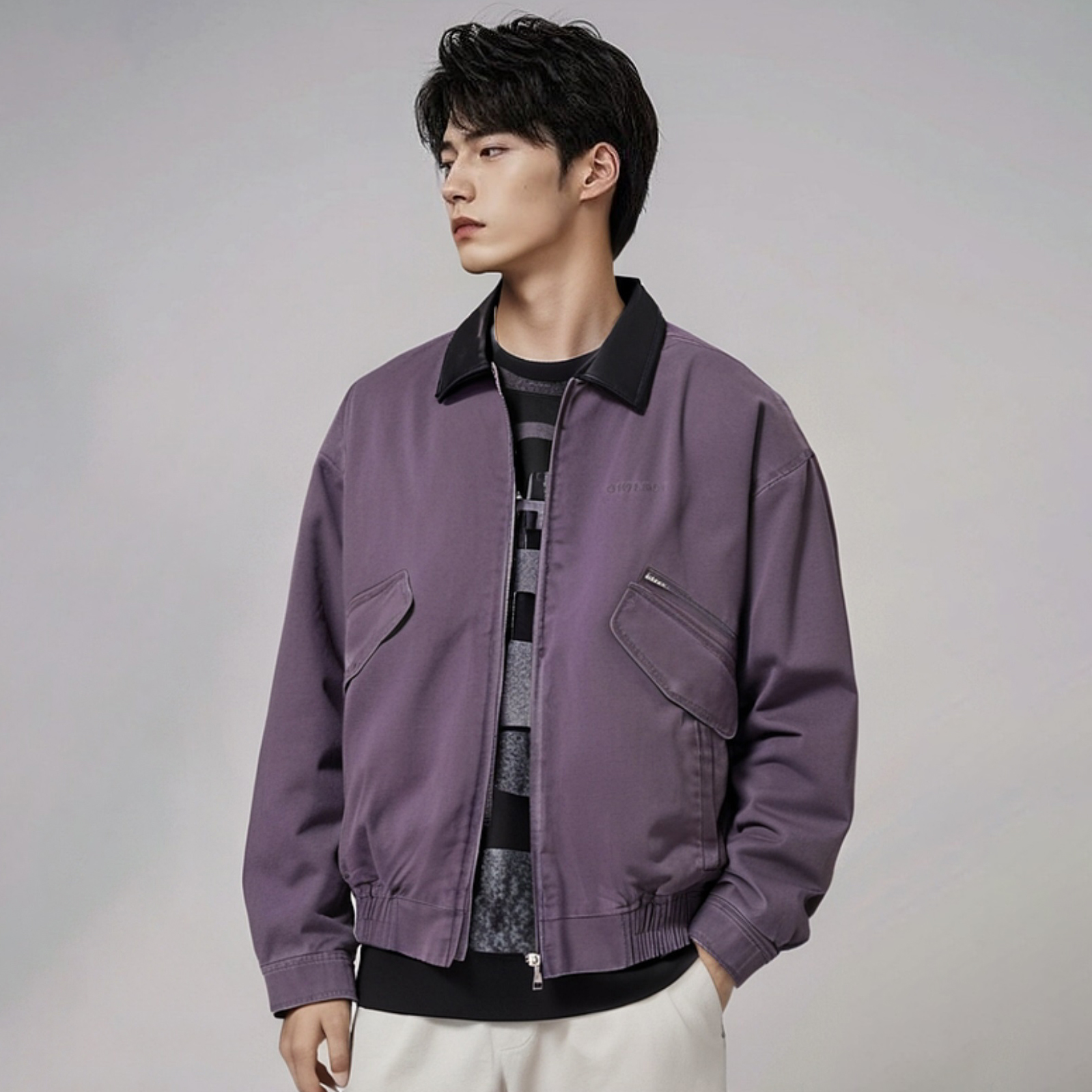 NIGO Supreme Men's And Women's Fall And Winter Chest Logo Solid Color Removable Hooded Zipper Long Sleeved Cotton Jacket #nigo75377