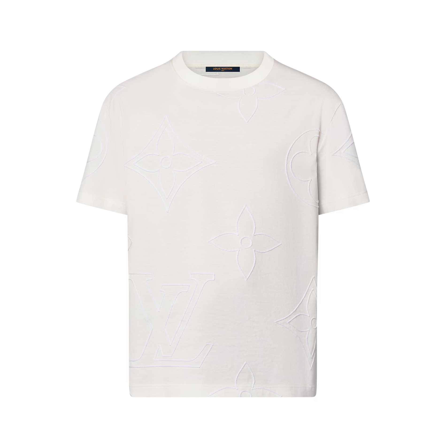 NIGO Louis Vuitton Men's Summer Embroidery Pattern Printed Solid Color Round Neck Cotton Short Sleeve T-Shirt #nigo75389