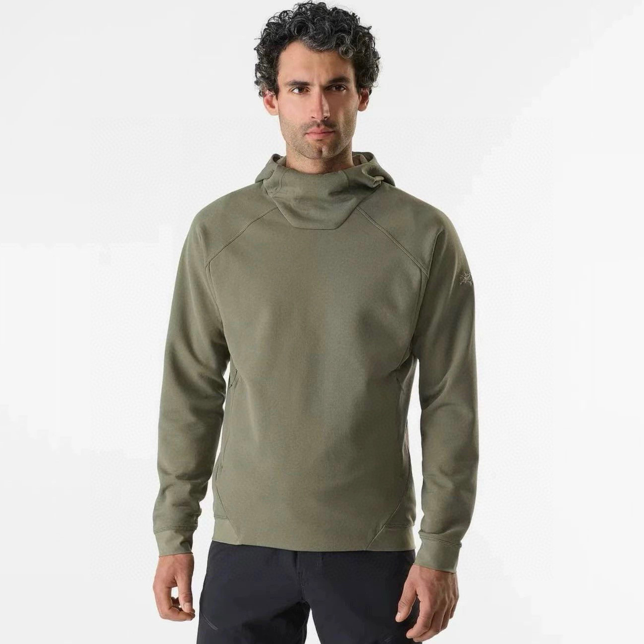 NIGO Arcteryx Men's Spring And Fall Comfortable Breathable Warm Fleece Hooded Long Sleeved Sweater #nigo75418