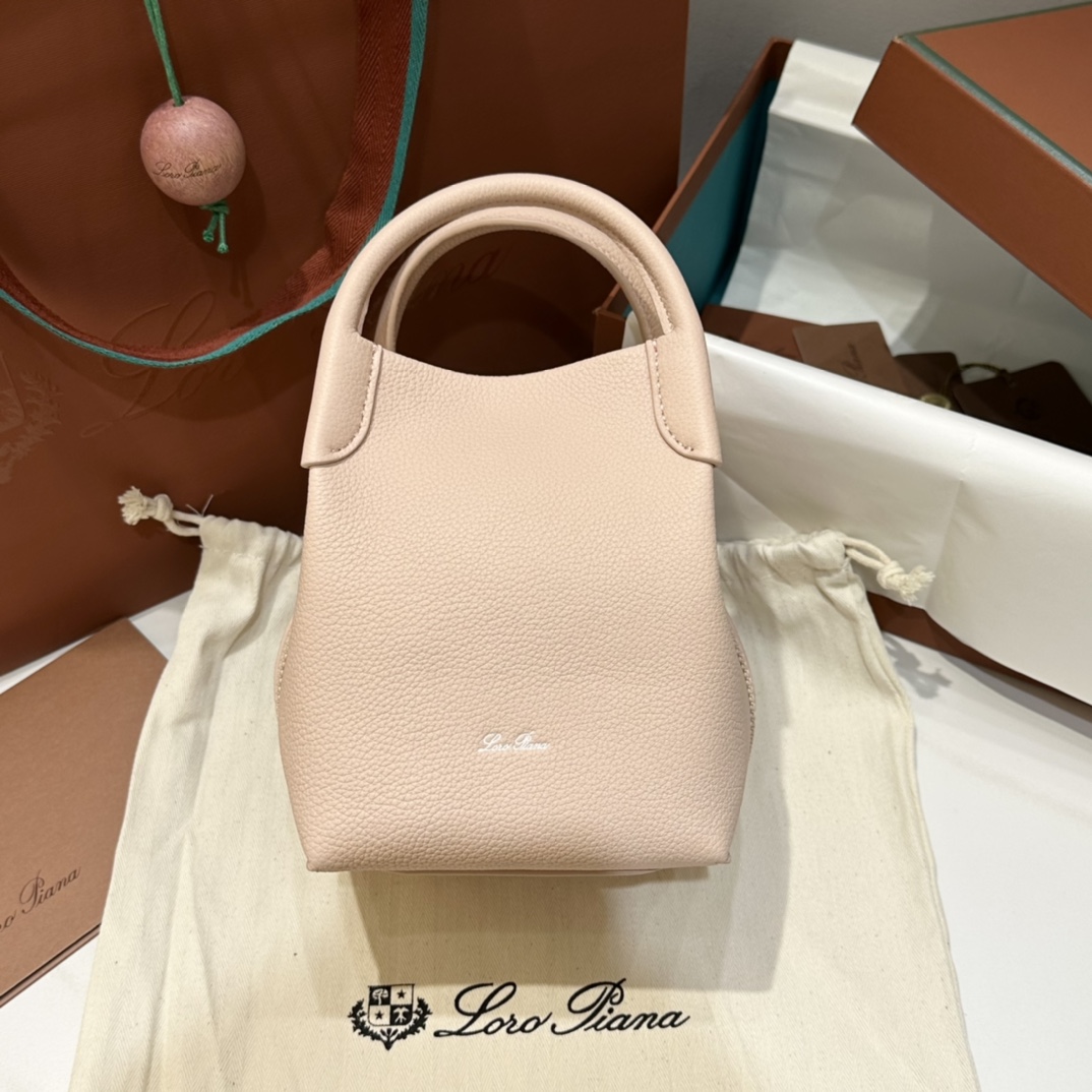 NIGO Loro Piana Women's Solid Color Detachable Shoulder Strap Cowhide Leather Single Shoulder Slanting Handbag Bag Bags #nigo75417