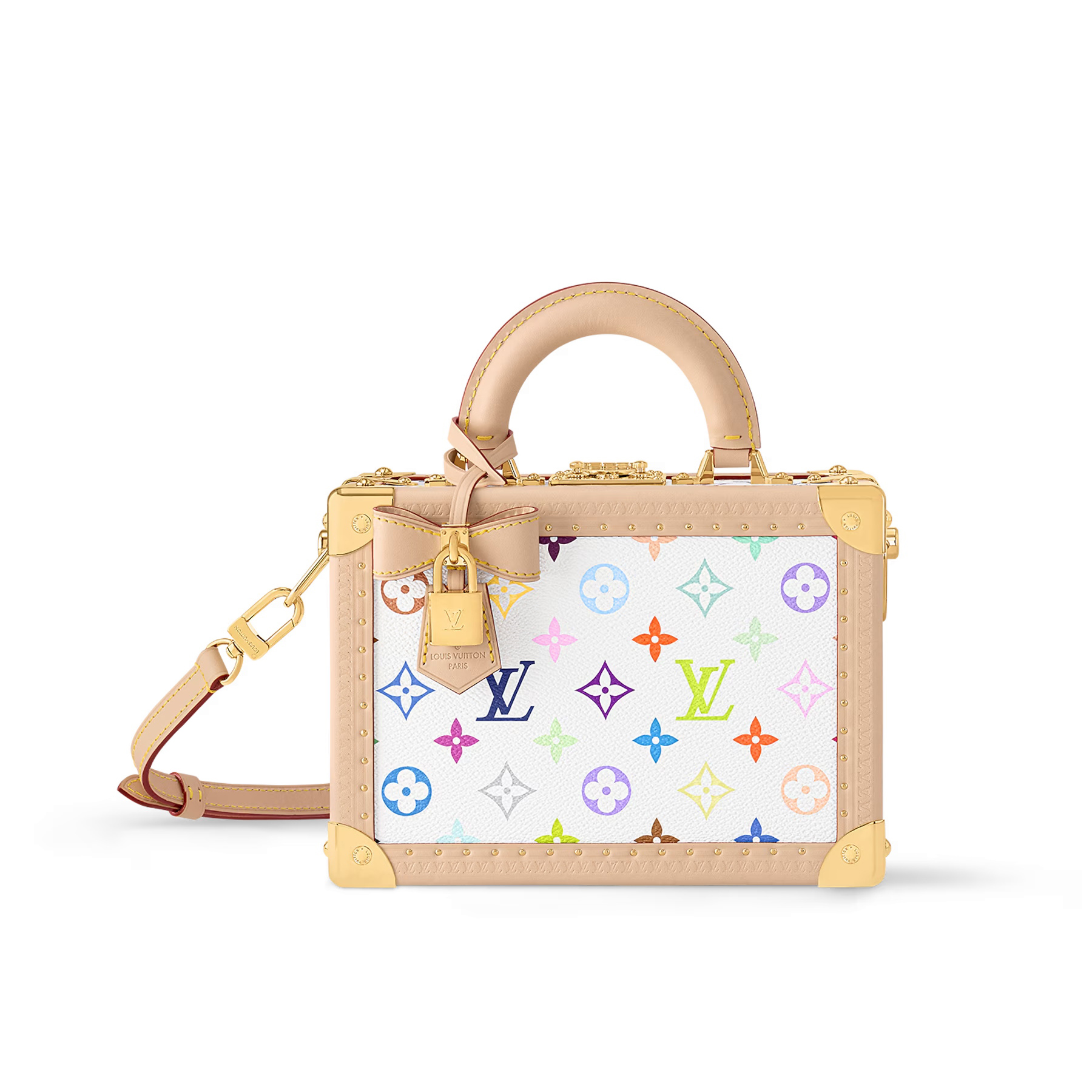 NIGO Louis Vuitton LV x TM Petite Valise Women's Detachable Adjustable Shoulder Strap Colorful Letter Printed Coated Canvas Single Shoulder Slanting Handbag Bag Bags #nigo75435