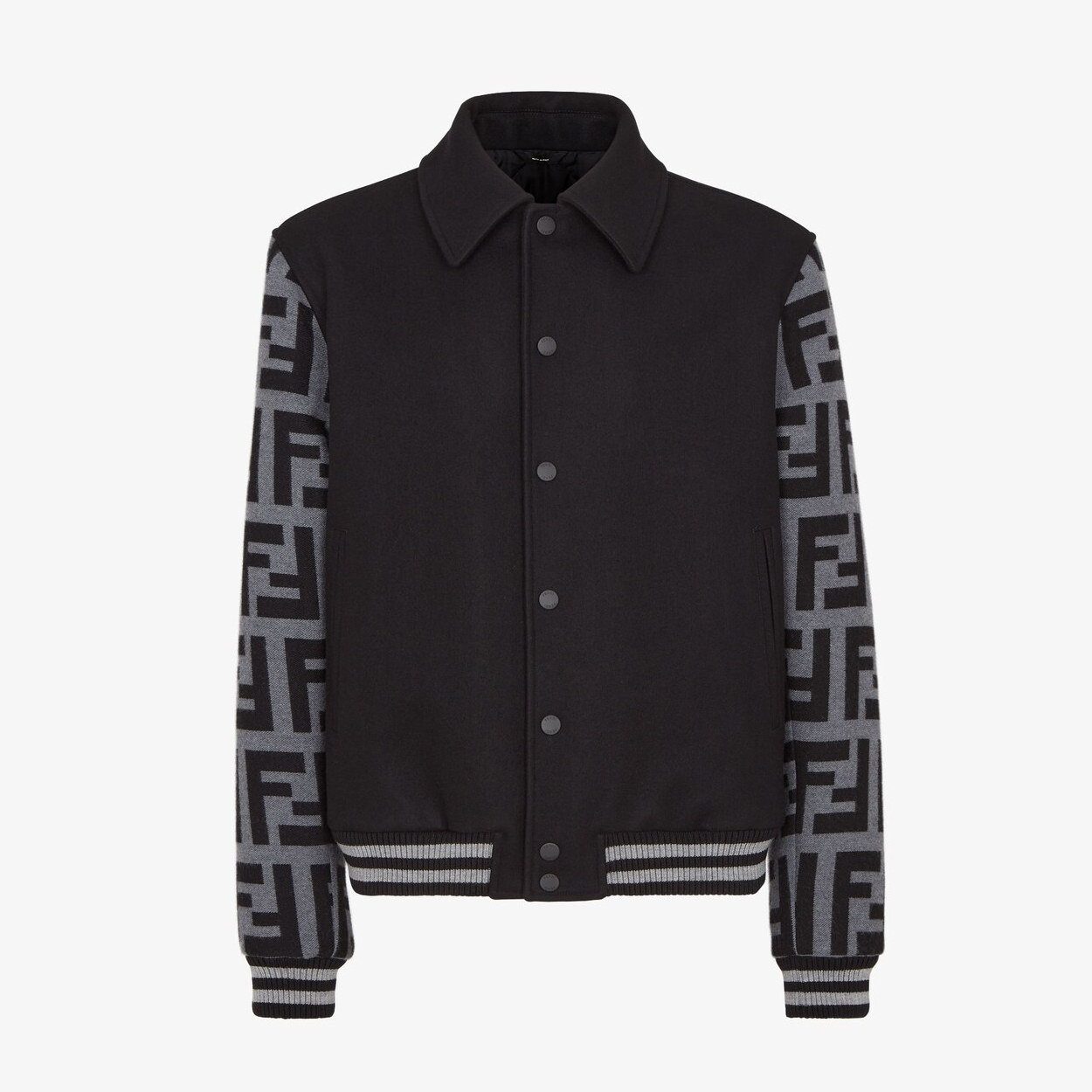 NIGO Fendi Men's Autumn and Winter Letter Printed Single Breasted Long Sleeve Baseball Jacket #nigo75447