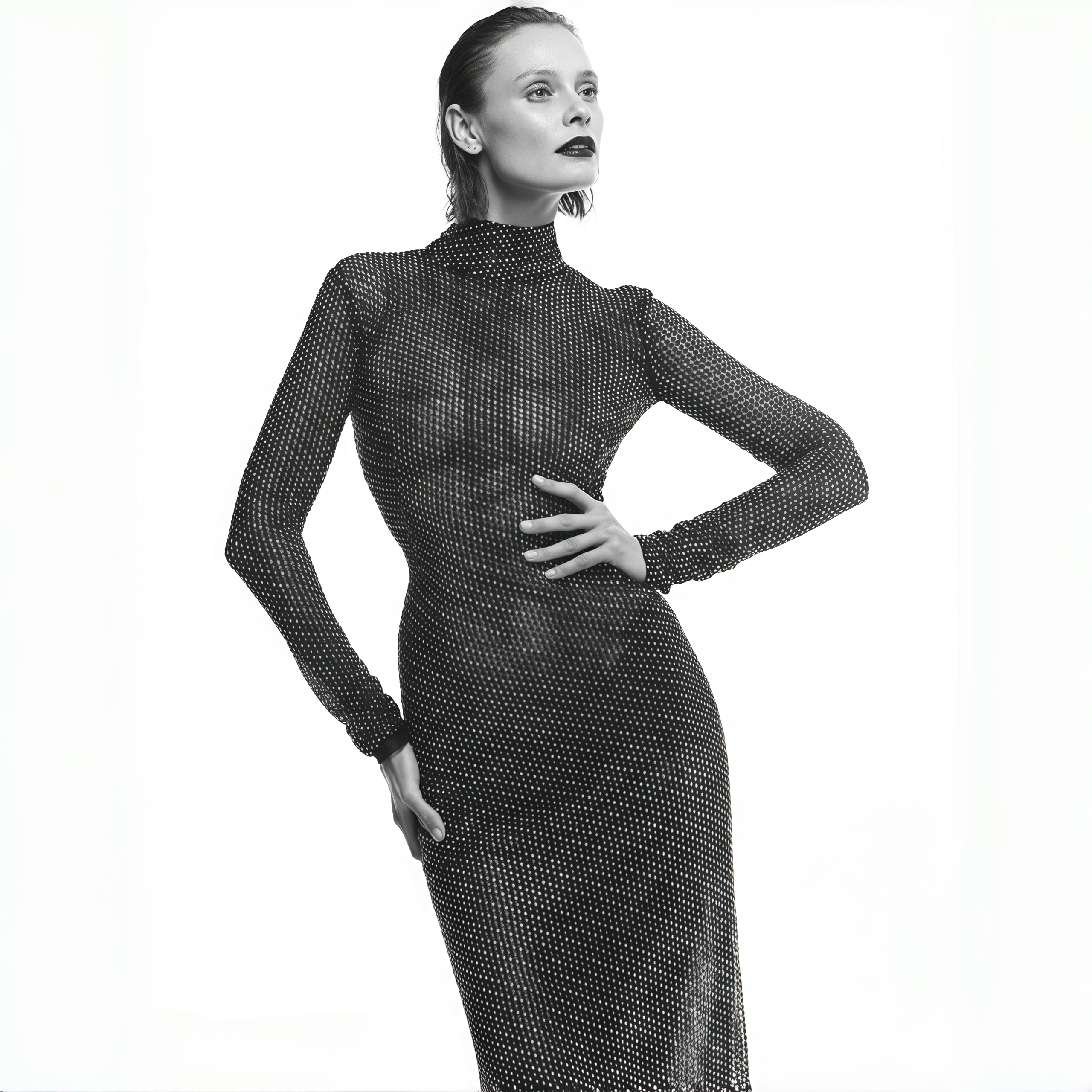 NIGO Ermanno Scervino Women's Spring And Summer Rhinestone Dresses Gorgeous Sparkling Simple Elegant Fashion Temperament Sexy Slim Long Skirt Dress Ngvp #nigo1116