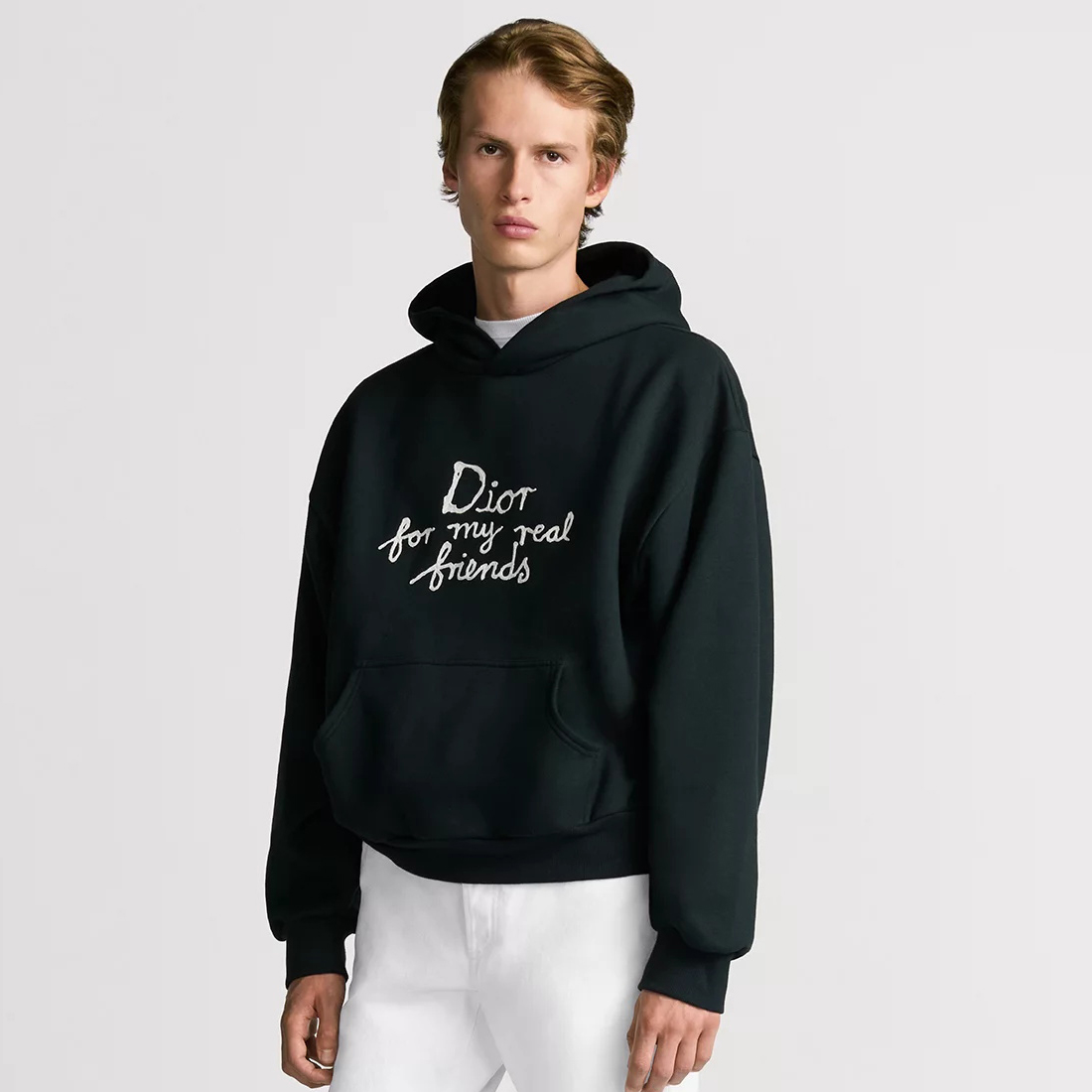 NIGO Dior Men's Spring and Autumn Solid Color Logo Letter Printed Hooded Loose Long Sleeve Sweatshirt #nigo75443