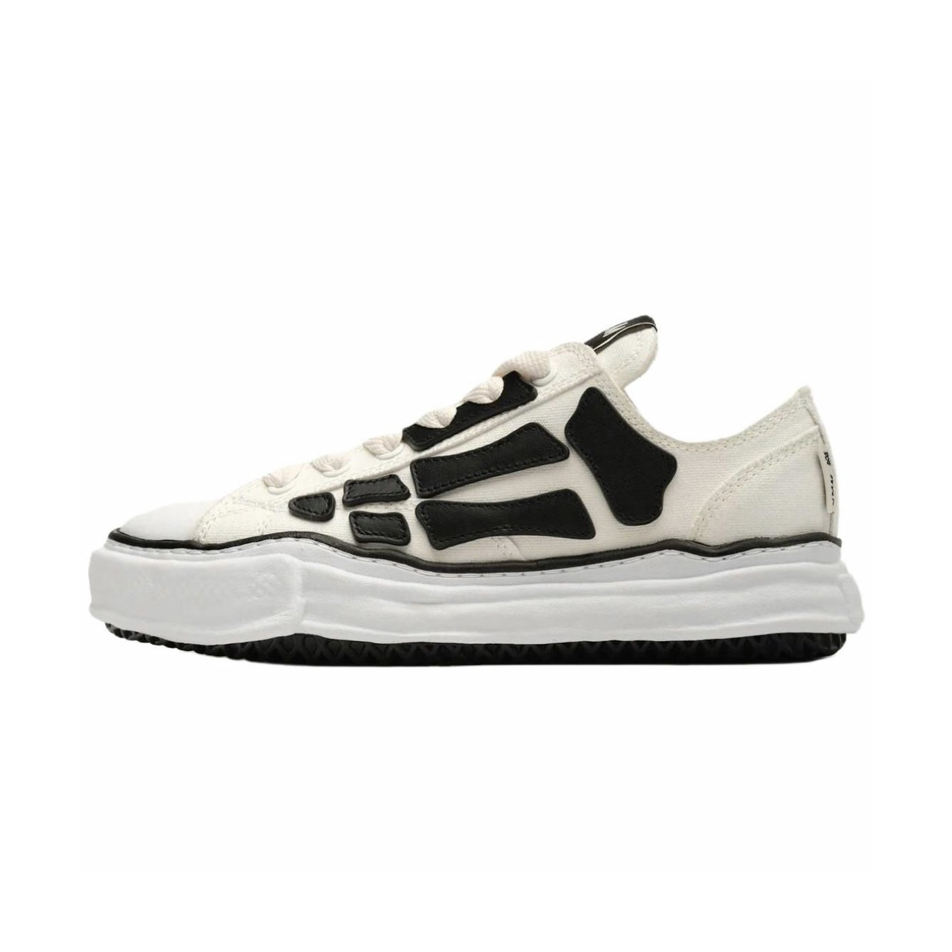 NIGO Maison Mihara Yasuhiro x AMIRI Men's and Women's Seasonal Black and White Low Top Canvas Lace-Up Casual Shoes #nigo75442