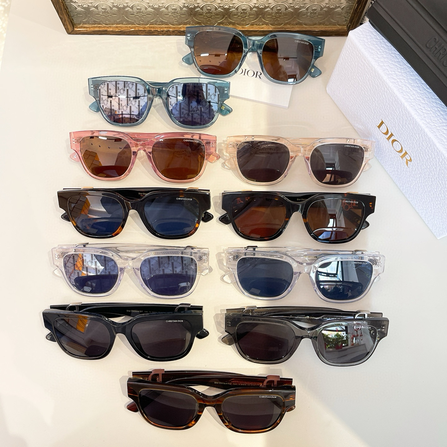 NIGO Dior DiorOblique S1F Men's Solid Color Acetate Sunglasses Eyeglasses Glasses #nigo75457