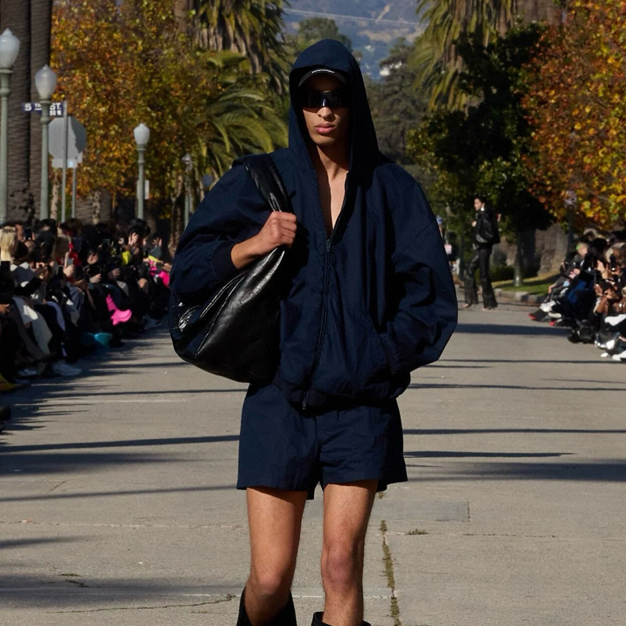 NIGO Balenciaga Men's Spring And Autumn Solid Color Cotton Zipper Loose Hooded Long-Sleeved Jacket Casual Mid-Waist Elastic Straight Shorts Ngvp #nigo1147