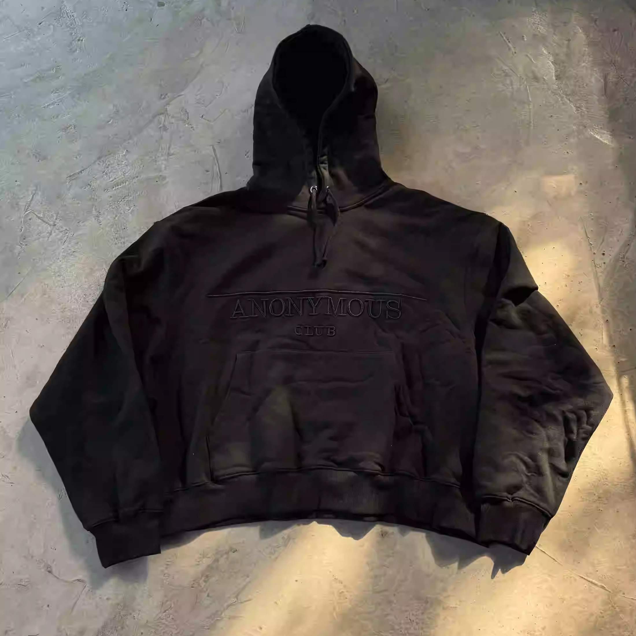 NIGO Anonymous Club 0pium Yvl Style Black Baggy Loose Embroidered Hooded Hoodie High Street Trend Hip Hop Dark Casual Sweatshirt Sweatpants Suit Set Ngvp #nigo1127