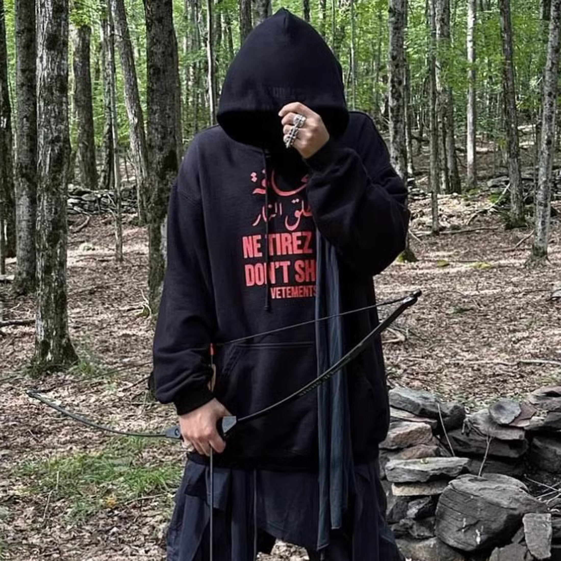 NIGO Vetements Men's Dark Style Embroidery Pullover Hoodie  Spring And Fall Fashion High Street Retro Trend Versatile Single Hooded Sweatshirt Ngvp #nigo1175