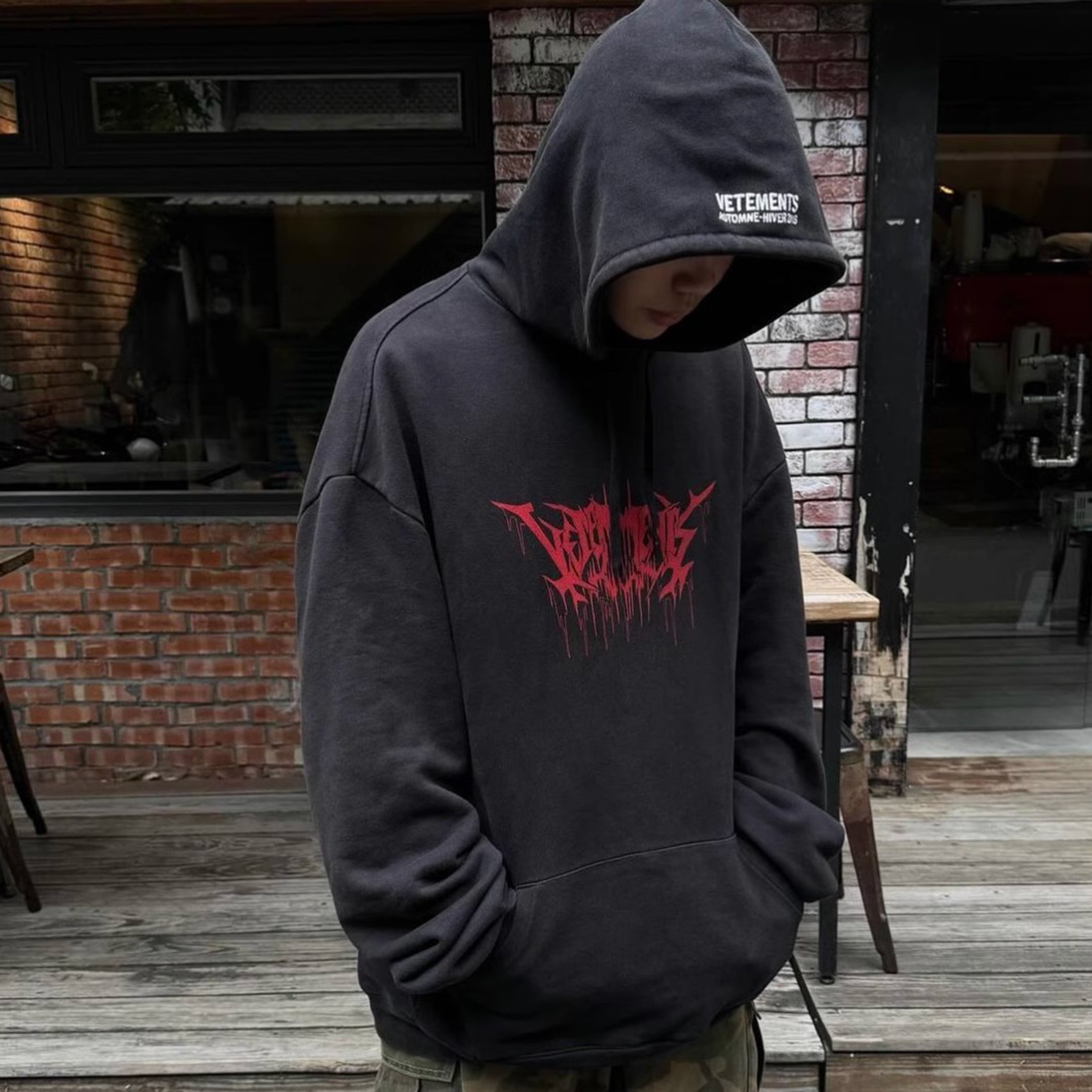 NIGO Vetements Men's High Street Dark Style Letter Print Hooded Sweatshirt Spring And Autumn Fashion Single Piece Peplum Loose Sweatshirt Ngvp #nigo1177