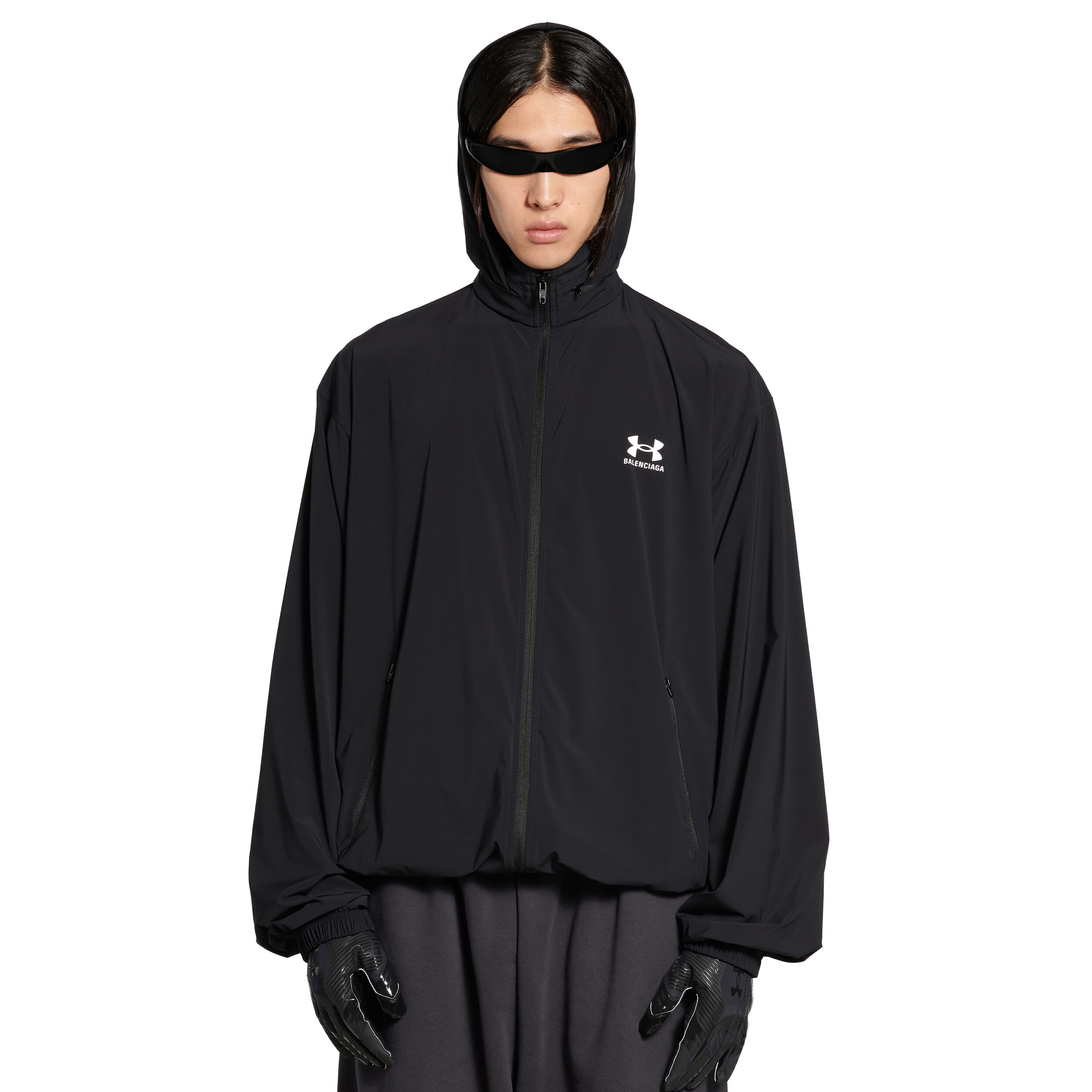 NIGO Balenciaga Men's And Women's Spring and Autumn Solid Color Letter Printed Hooded Regular Fit Long Sleeve Jacket #nigo75519