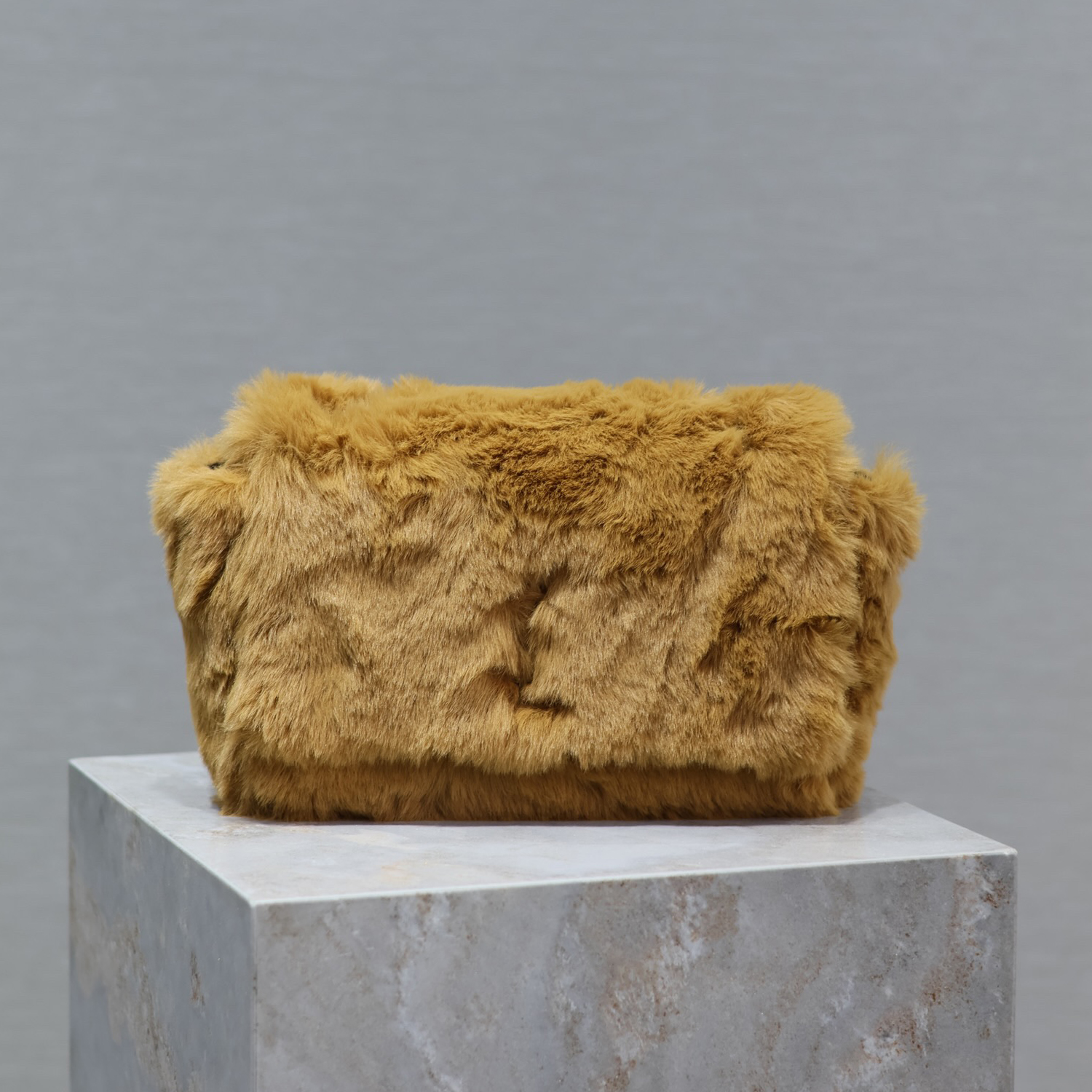 NIGO SAINT LAURENT Kate Women‘s Solid Color Rabbit Fur Flap Chain Shoulder Strap Shoulder Handbag Bag Bags #nigo75552