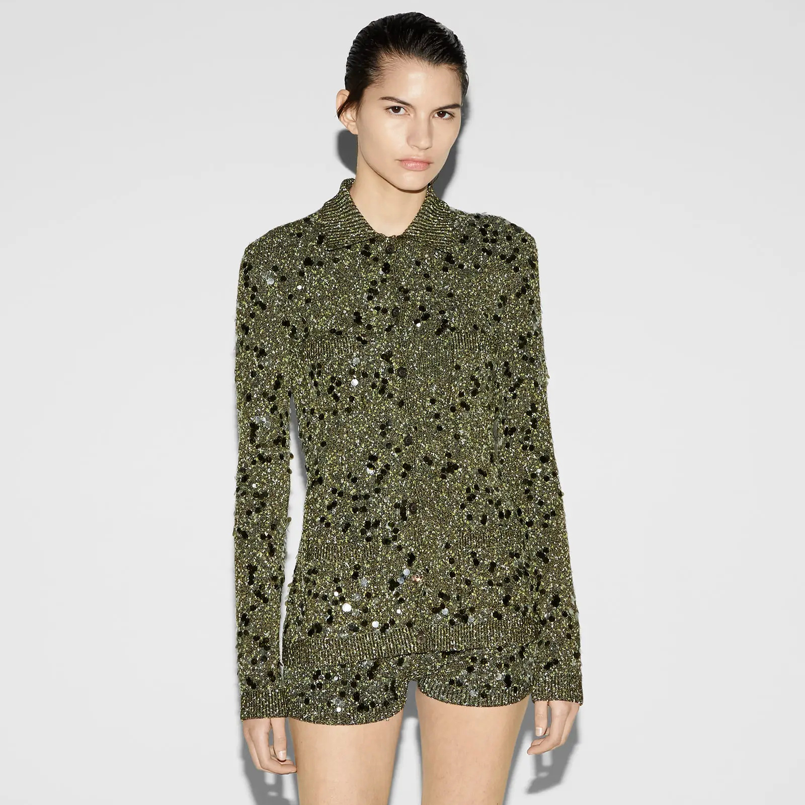 NIGO Gucci Women's Spring And Fall Viscose Fiber Tweed Blend Polo Collar Single Breasted Knit Cardigan Jacket #nigo75547